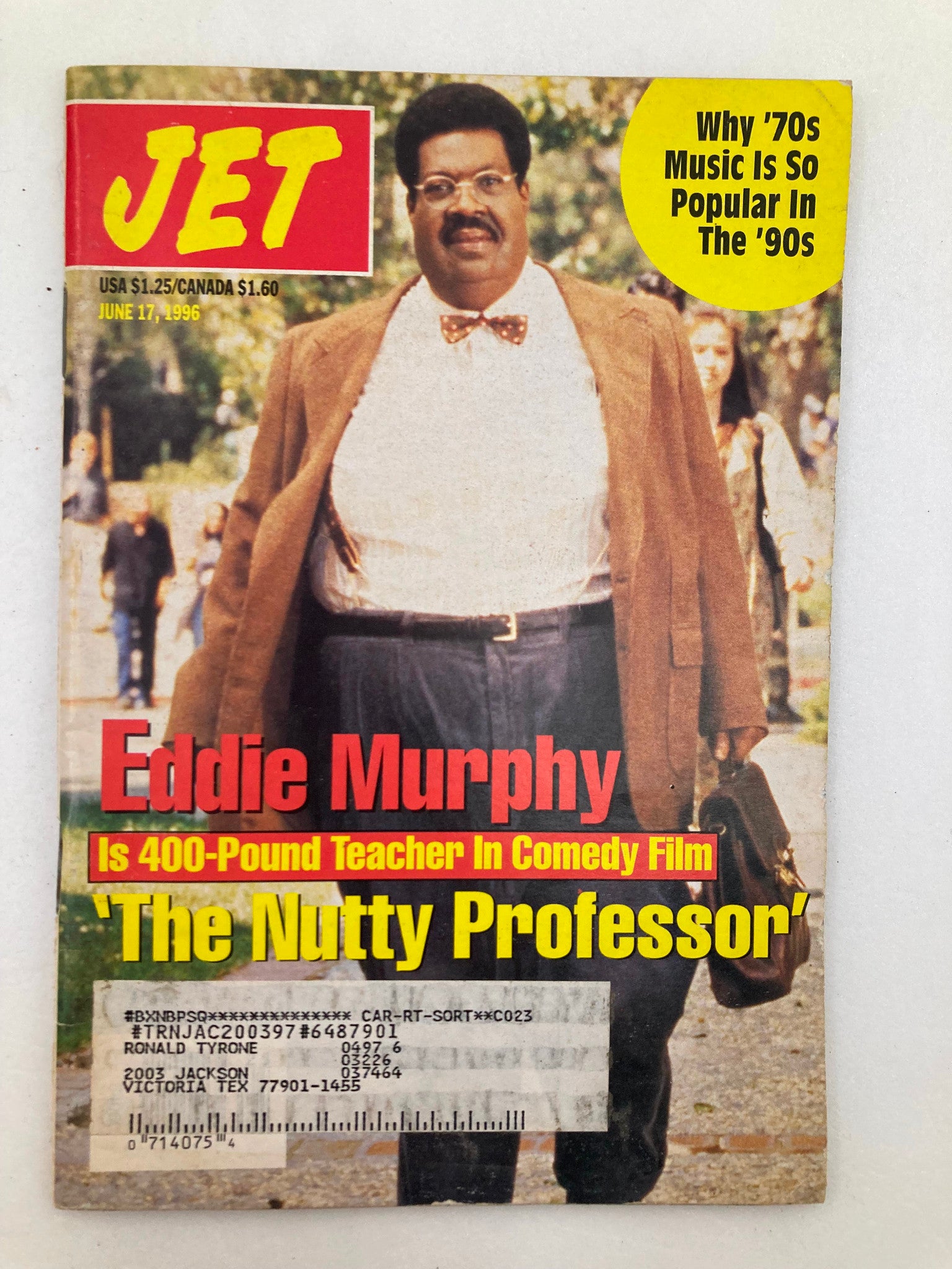 Jet Magazine June 17 1996 Vol 90 #5 Eddie Murphy in Film "The Nutty Professor"