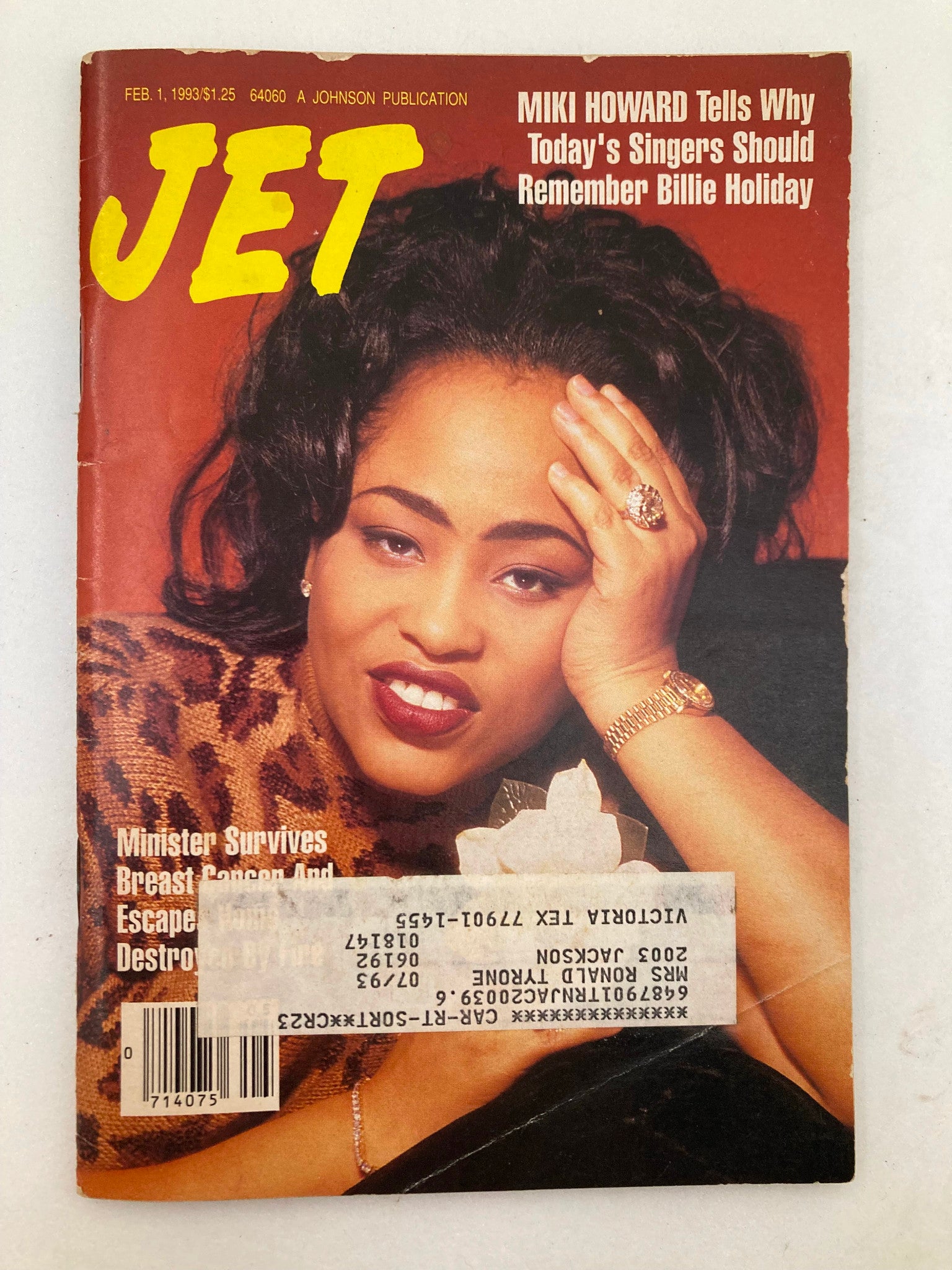 Jet Magazine February 1 1993 Vol 83 #14 Miki Howard Remember Billie Holiday