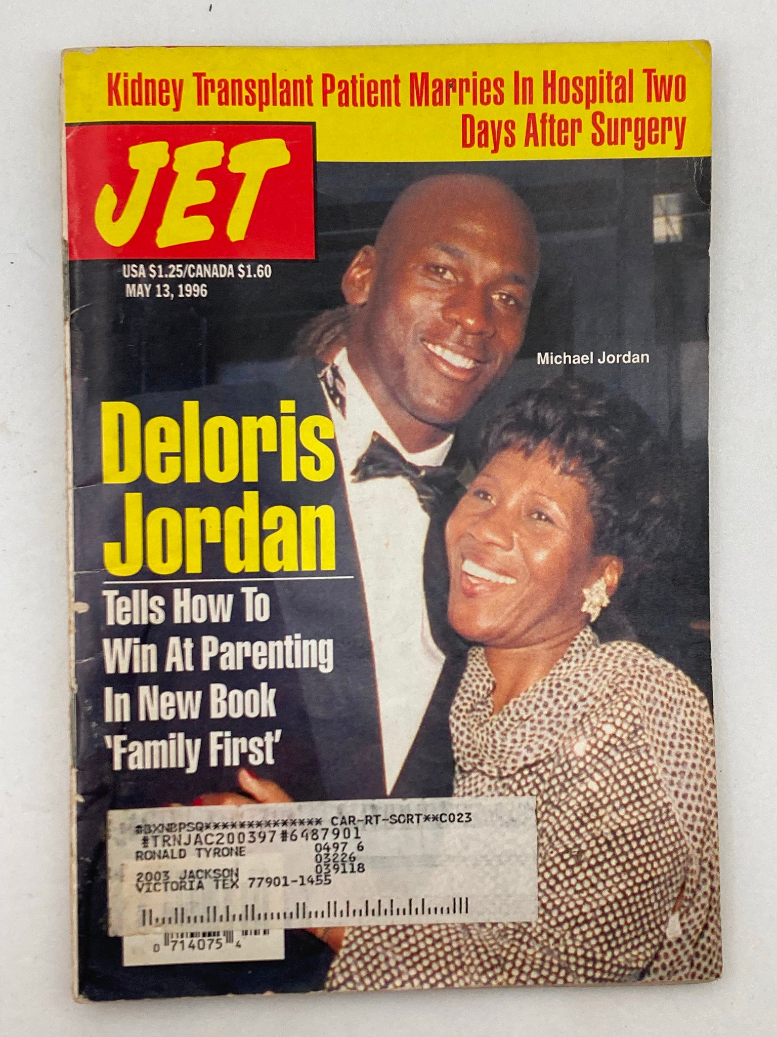 Jet Magazine May 13 1996 Vol 89 #26 NBA Michael Jordan and Deloris Jordan