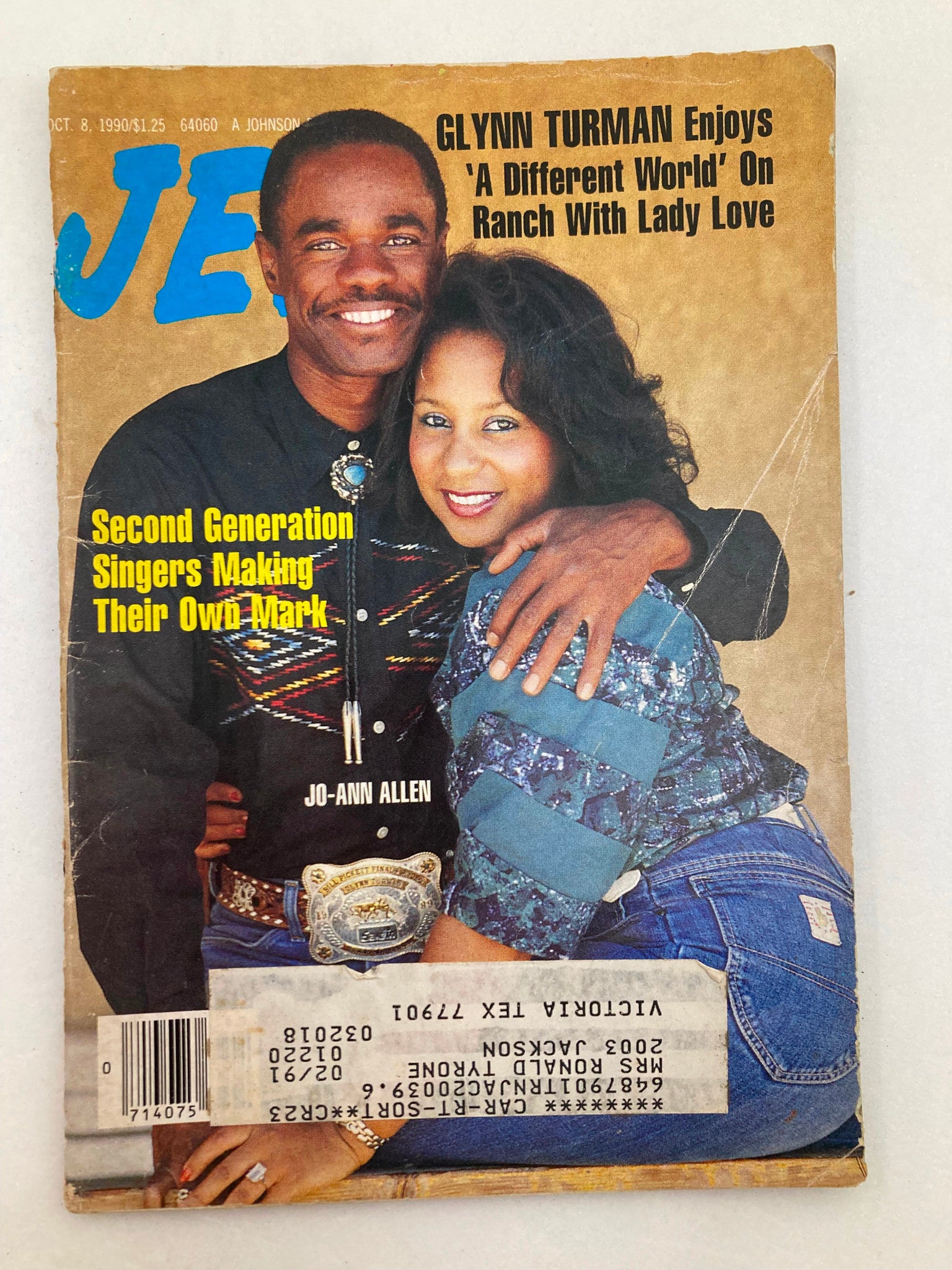 Jet Magazine October 8 1990 Vol 78 #26 Glynn Turman and Jo-Ann Allen