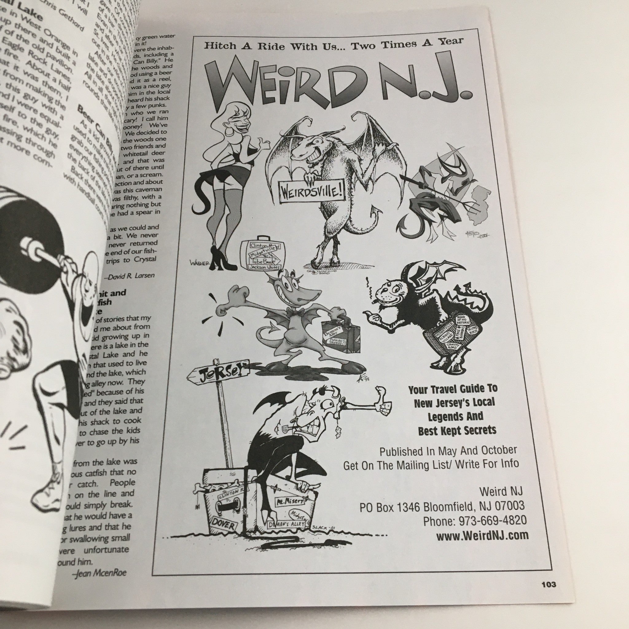 Weird N.J. Magazine 2002 N.J.'s Local Heroes, Villains and Artists, No Label