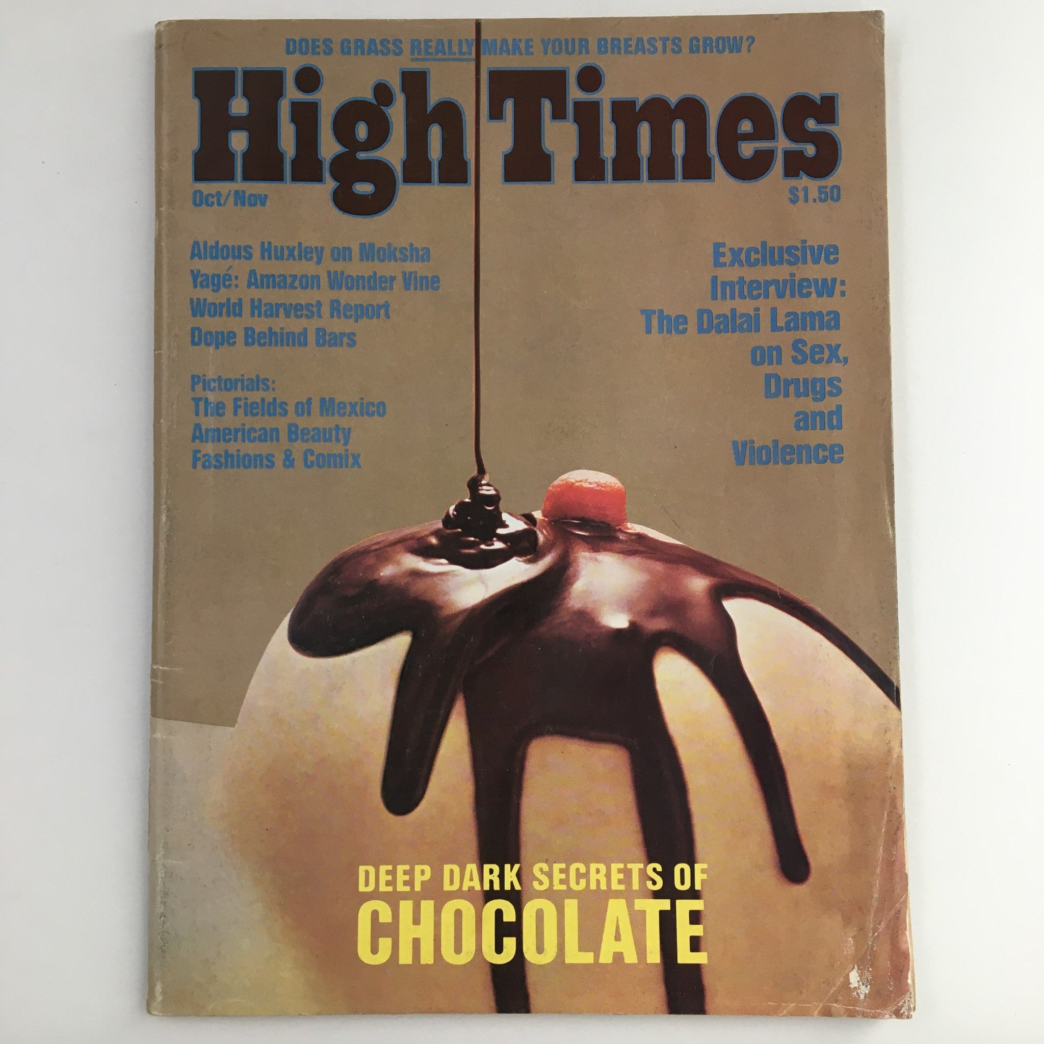 High Times Magazine October November #6 The Dalai Lama Interview, No Label