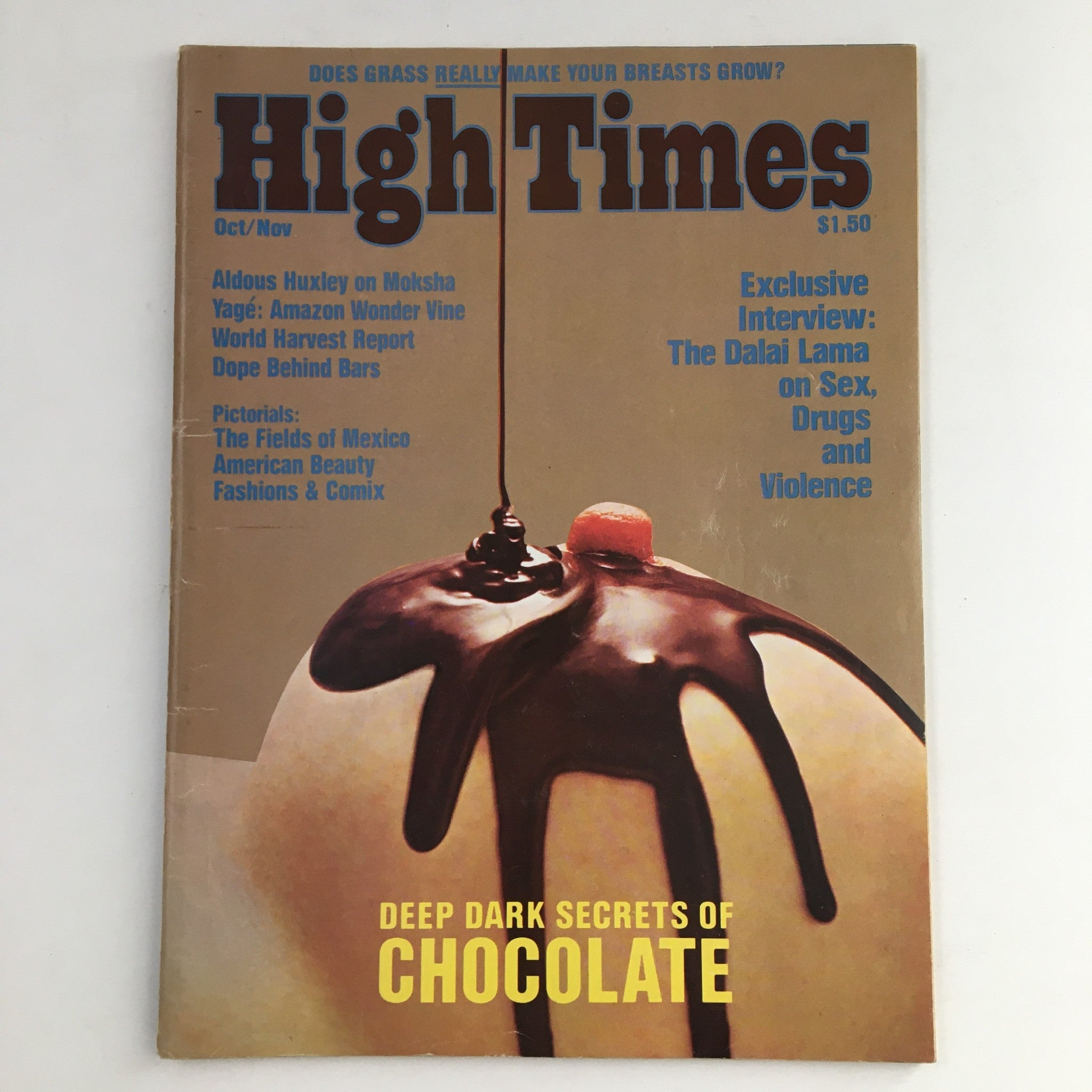 High Times Magazine October November Deep Dark Secrets of Chocolate, No Label