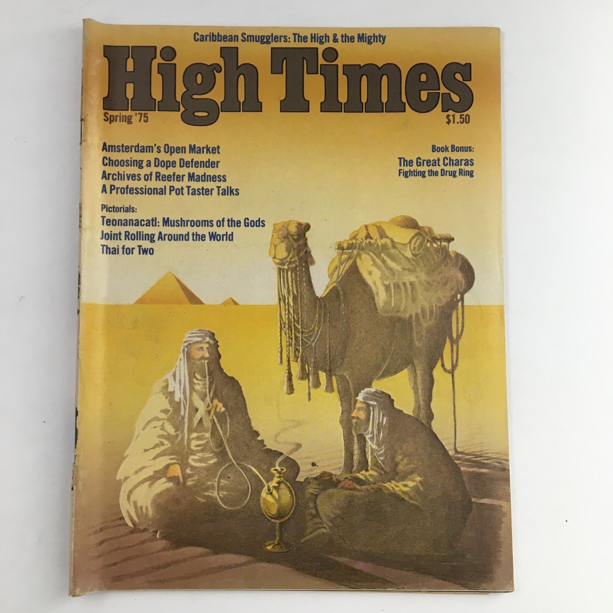 High Times Magazine Spring 1975 The Great Charas Fighting Drug Ring, No Label