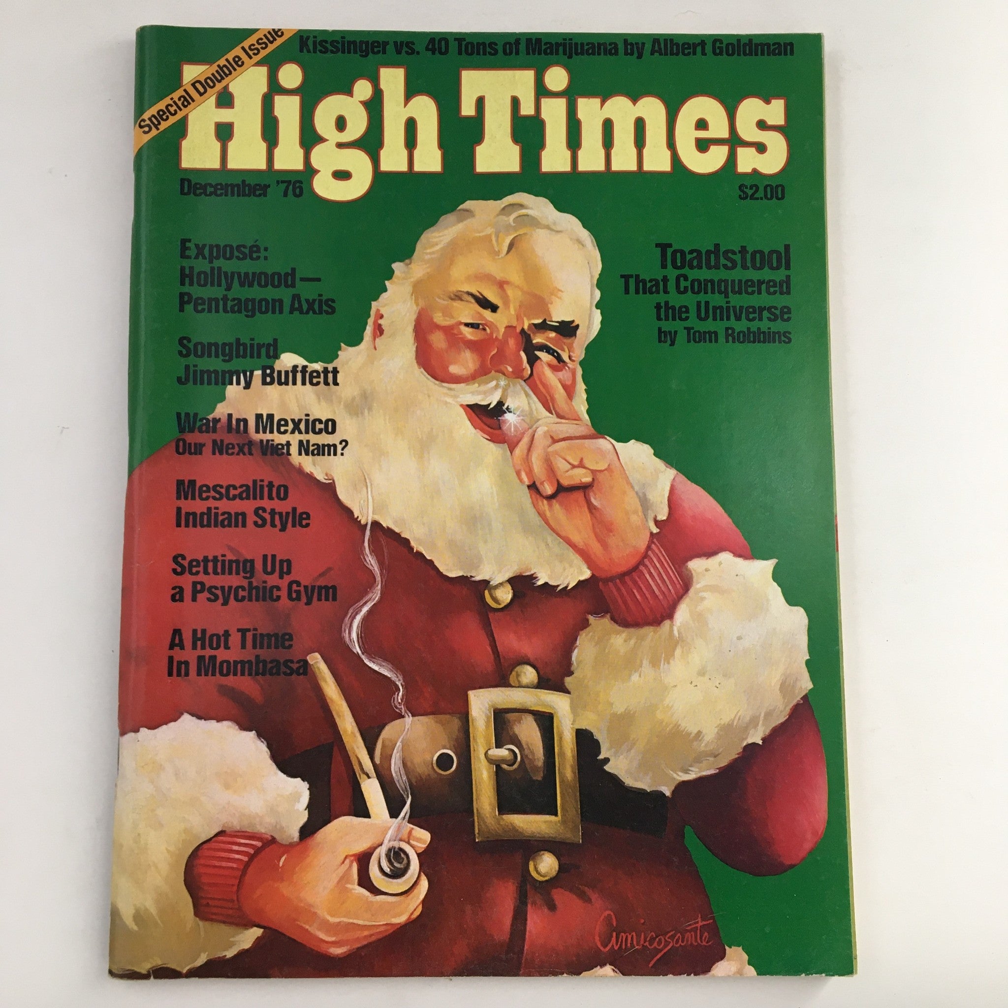 High Times Magazine December 1976 Henry A Kissinger vs Marijuana, No Label VG