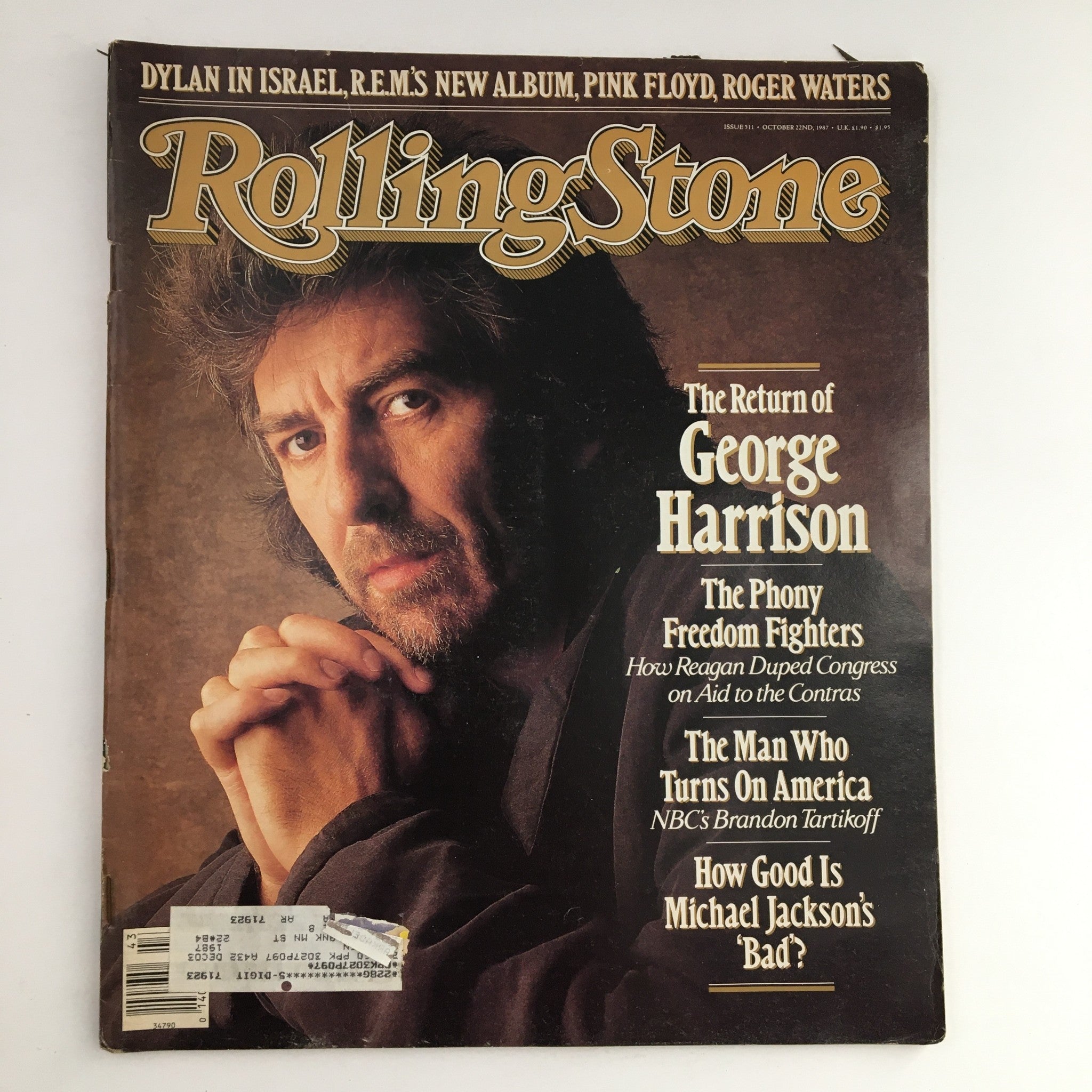 Rolling Stone Magazine October 22 1987 The Return of George Harrison & Bob Dylan