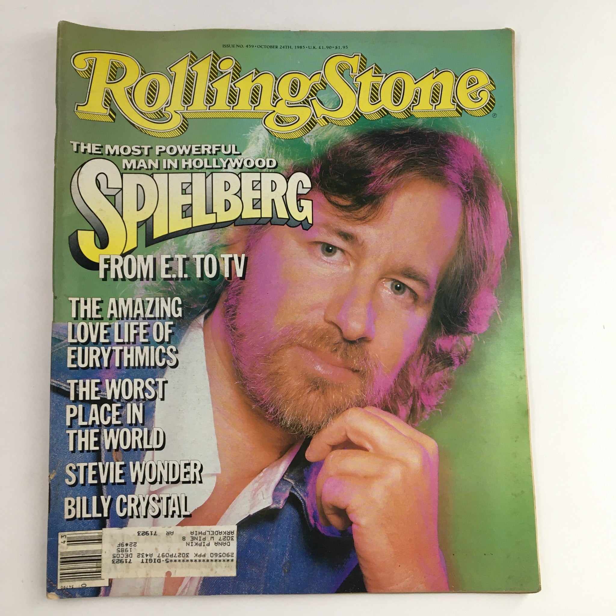 Rolling Stone Magazine October 24 1985 Steven Spielberg, Stevie Wonder & Billy