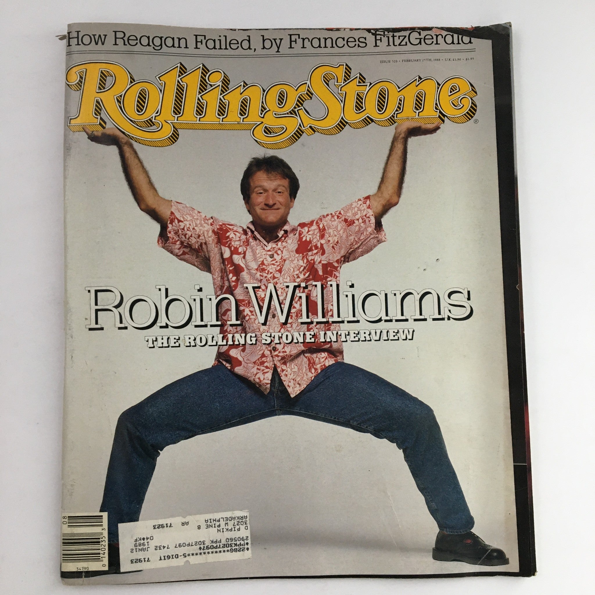 Rolling Stone Magazine February 25 1988 Robin Williams Rolling Stone Interview