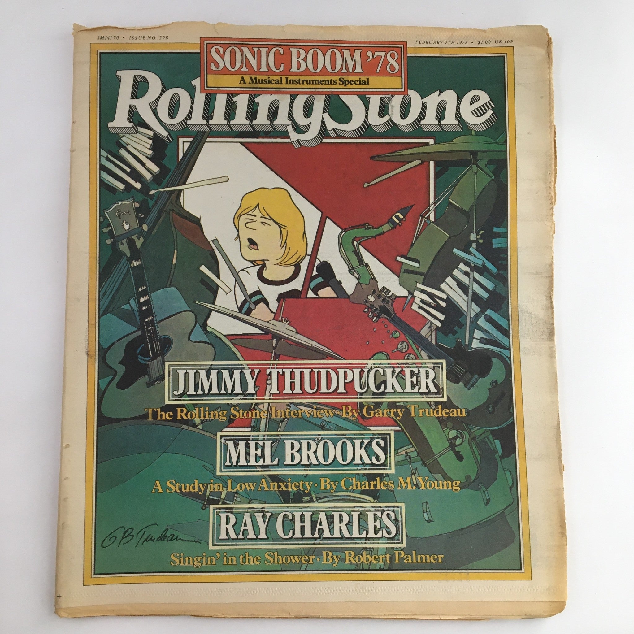 Rolling Stone Magazine February 9 1978 Jimmy Thudpucker & Mel Brooks, No Label