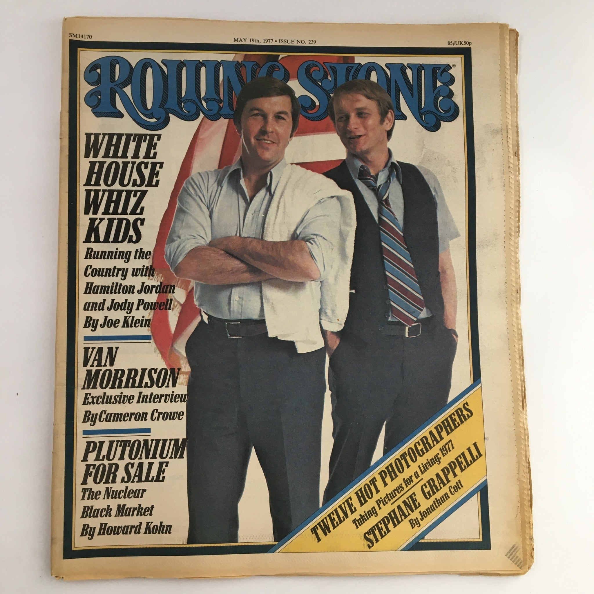 Rolling Stone Magazine May 19 1977 Hamilton Jordan & Jody Powell, No Label