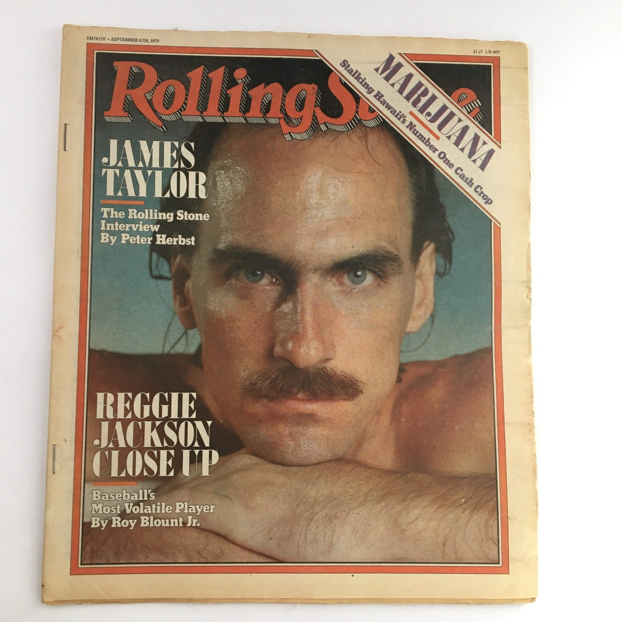 Rolling Stone Magazine September 6 1979 James Taylor & Reggie Jackson, No Label