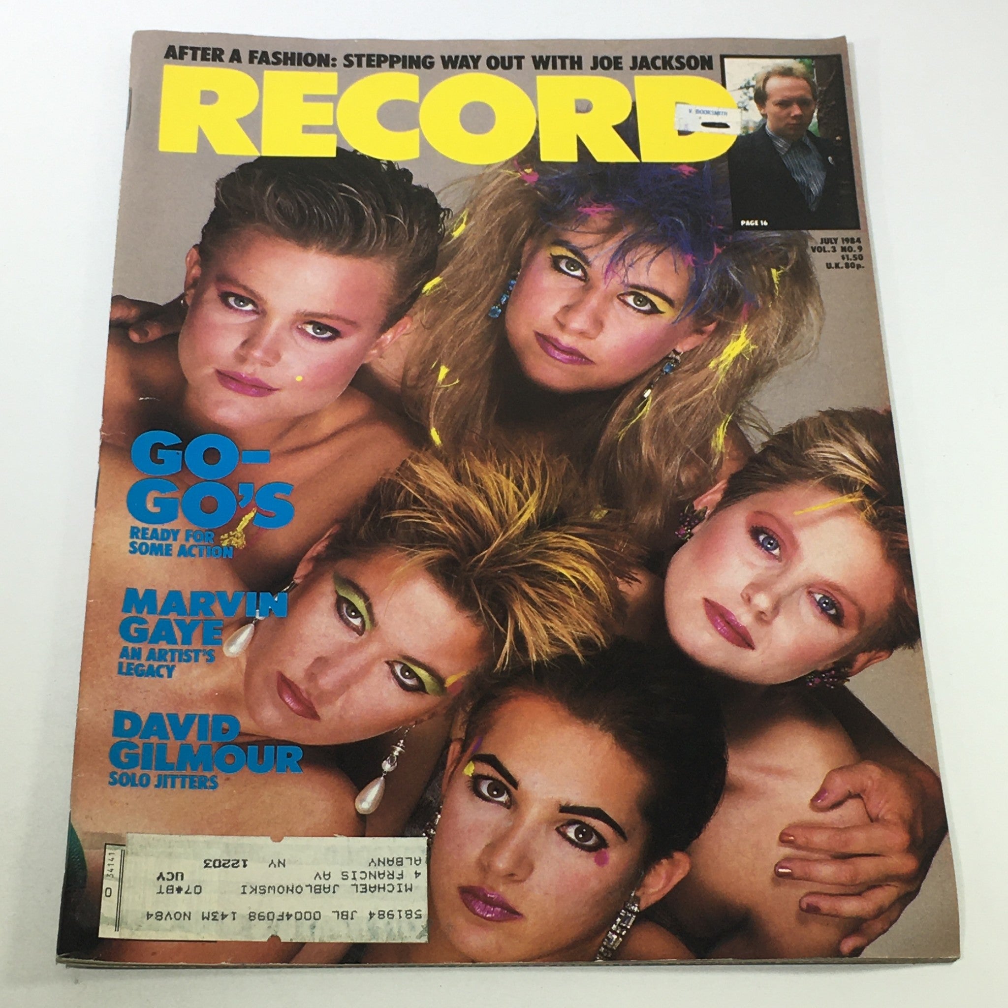 VTG Record Magazine July 1984 - Go-Go's / Marvin Gaye / David Gilmour