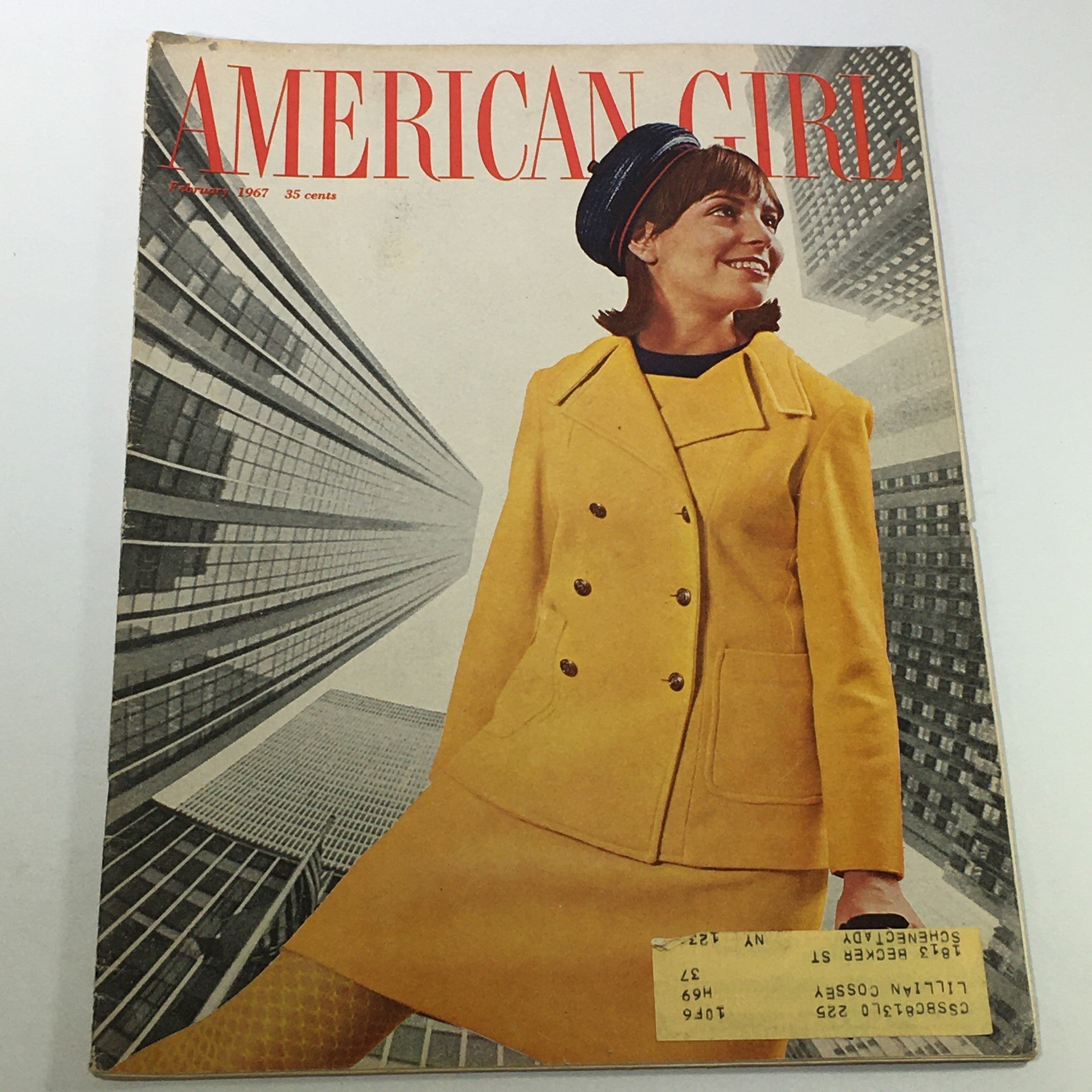 VTG American Girl Magazine February 1967 - Miriam V. Sarzin Jonni Cover