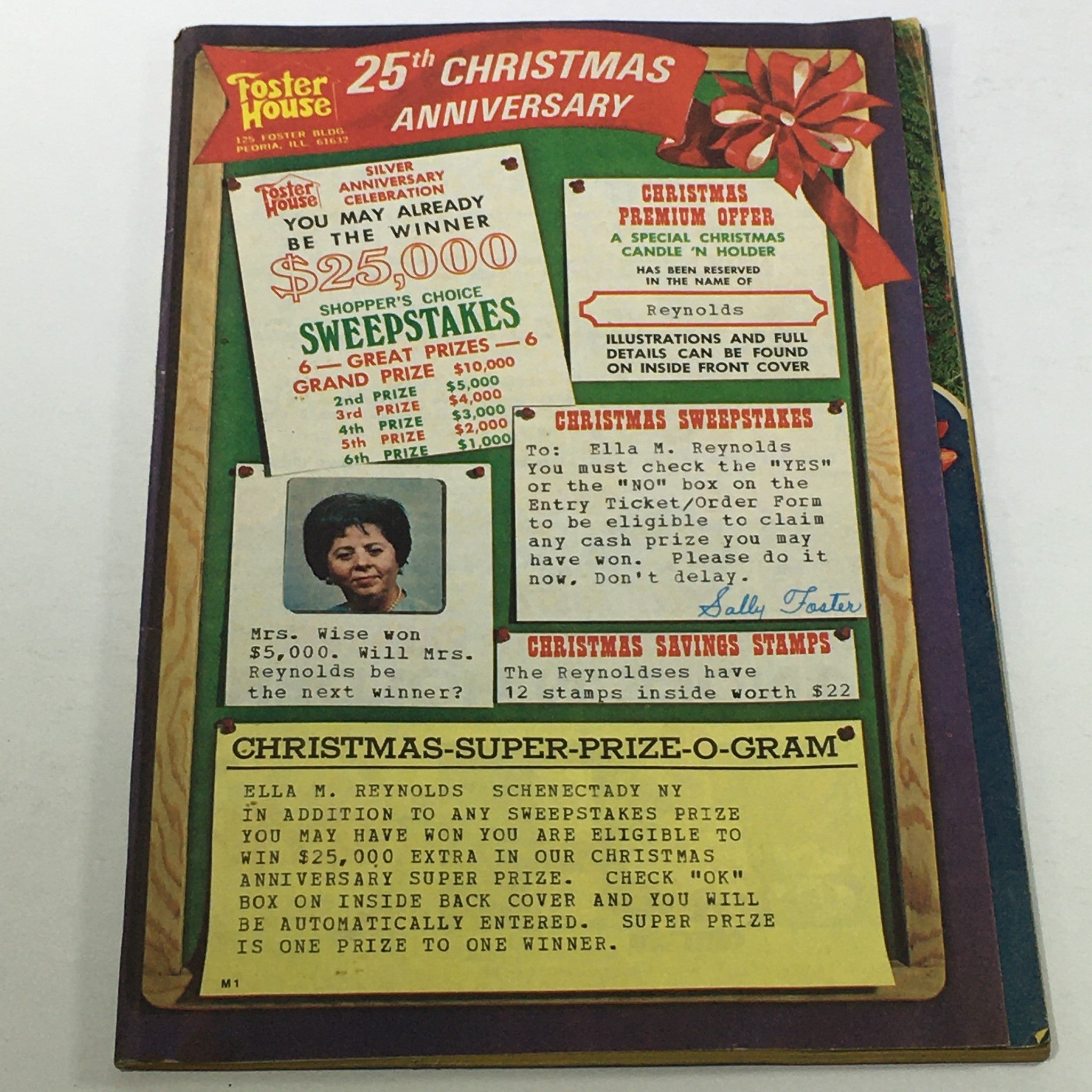 VTG Rare Foster House 25th Christmas Anniversary Price Guide Catalog 1965