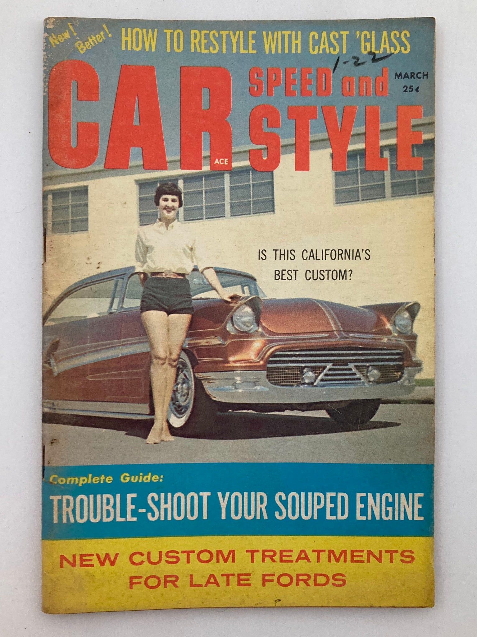 VTG Car Speed & Style Magazine March 1959 Vol 3 #3 California's Best No Label