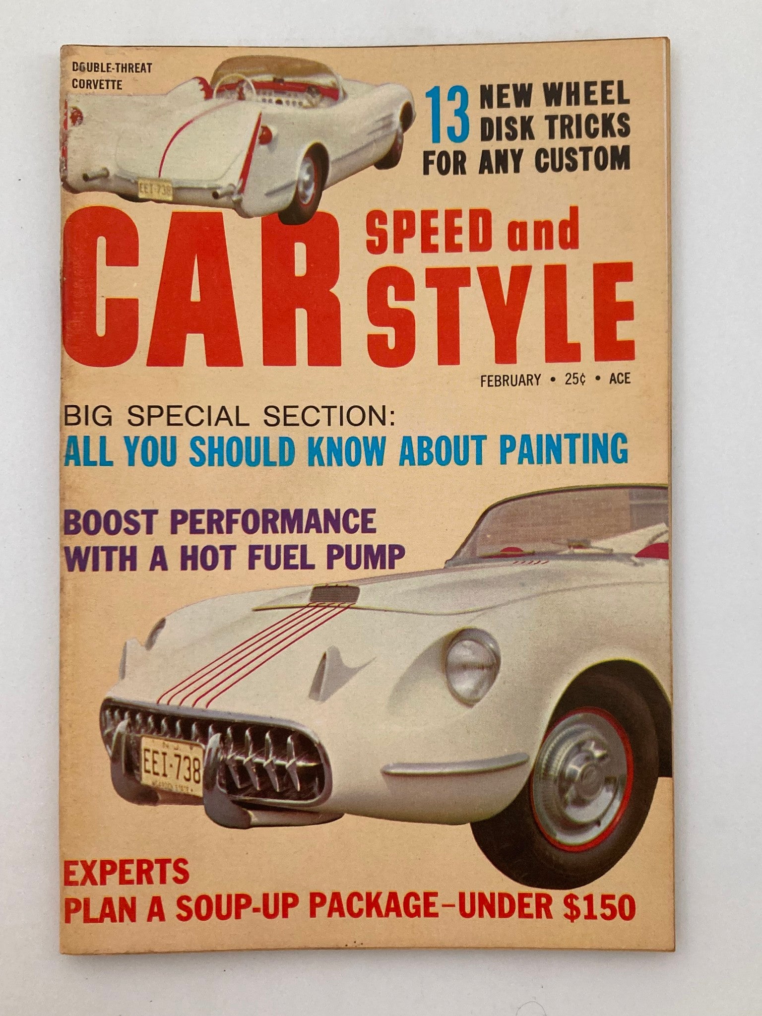 VTG Car Speed & Style Magazine February 1961 Vol 7 #2 Boost Performance No Label