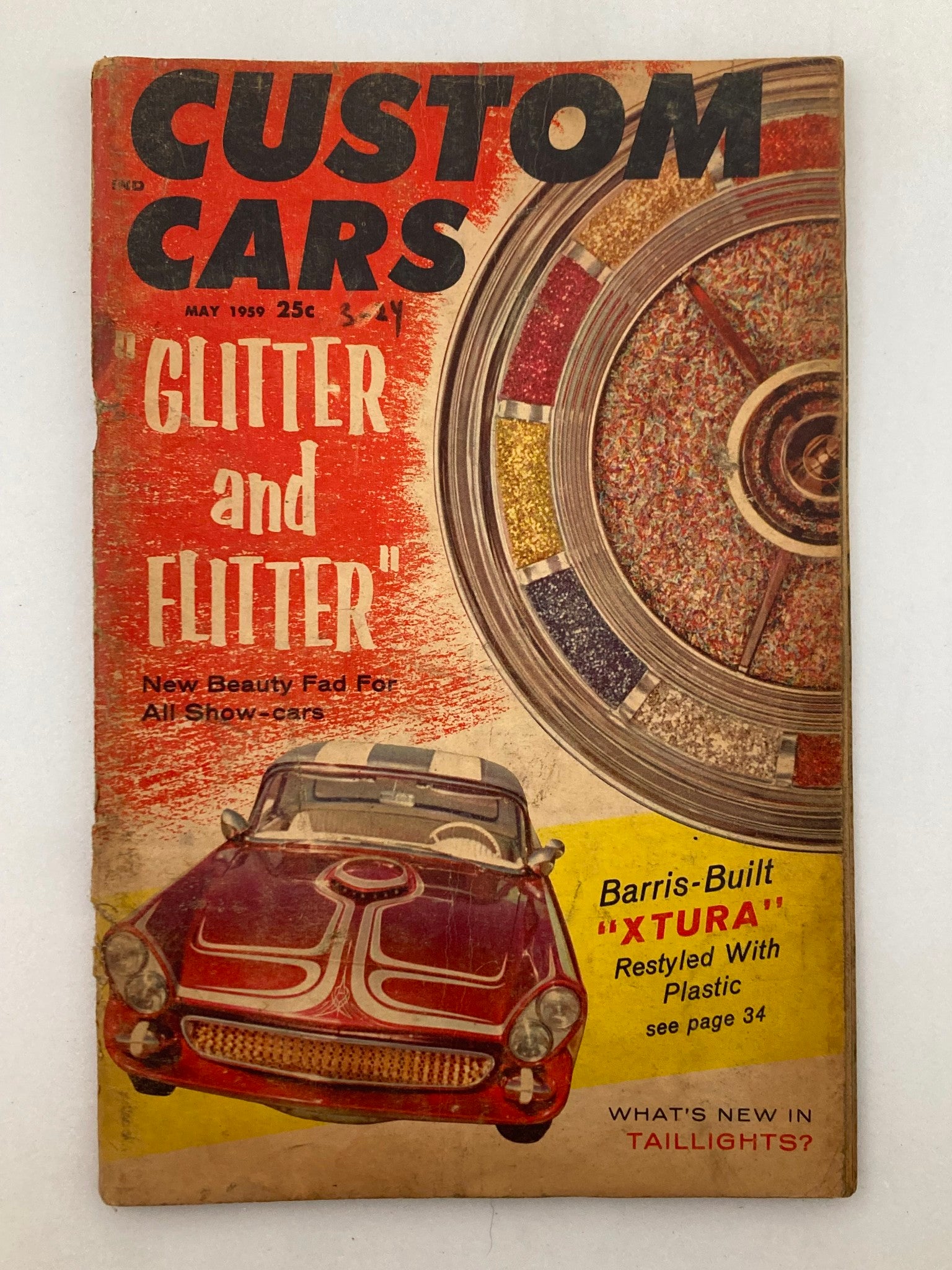 VTG Custom Cars Magazine May 1959 Vol 2 #9 Barris-Built "XTURA" No Label