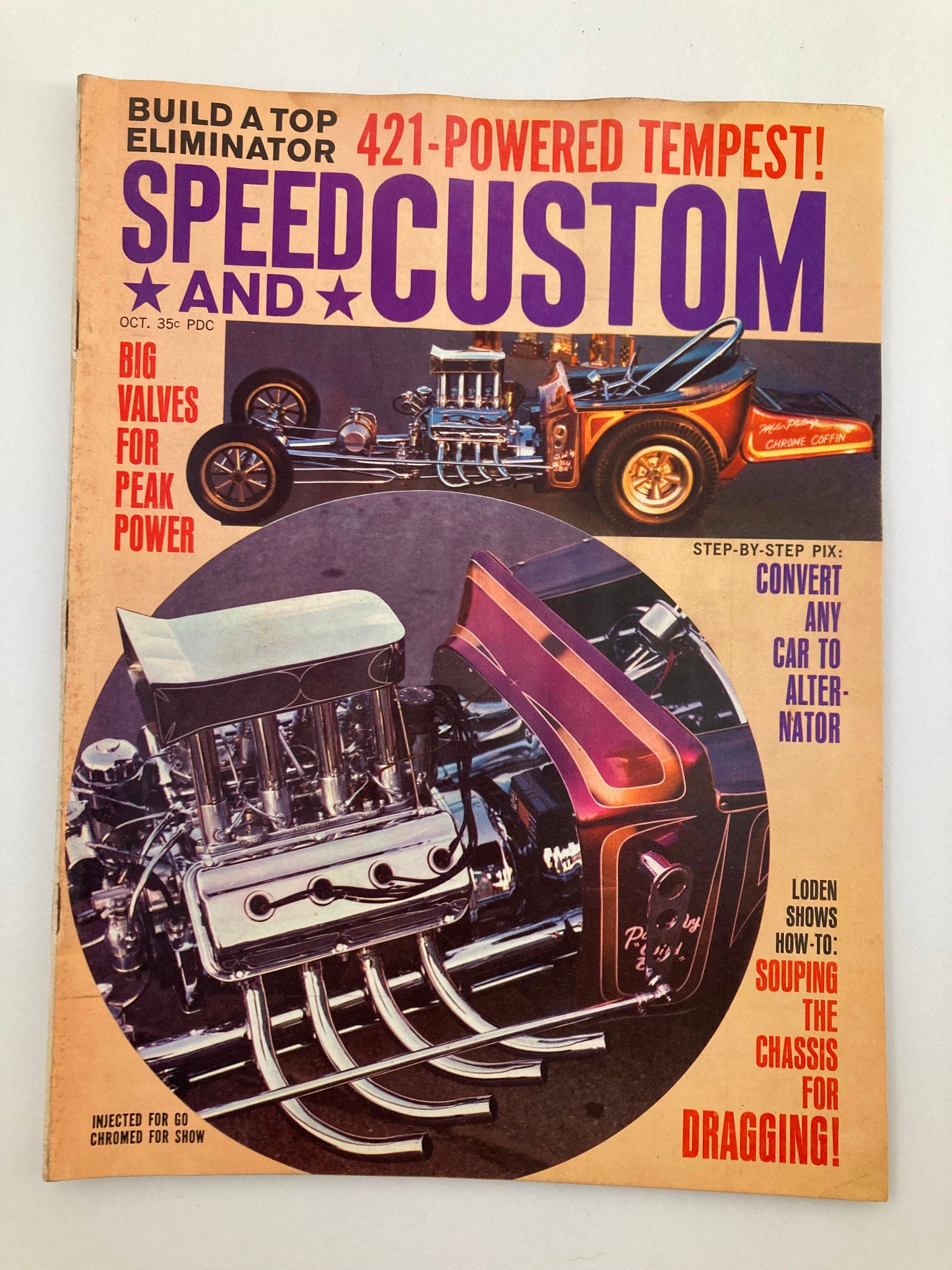 VTG Speed & Custom Magazine October 1963 Vol 12 #1 Injected Chrome Show No Label