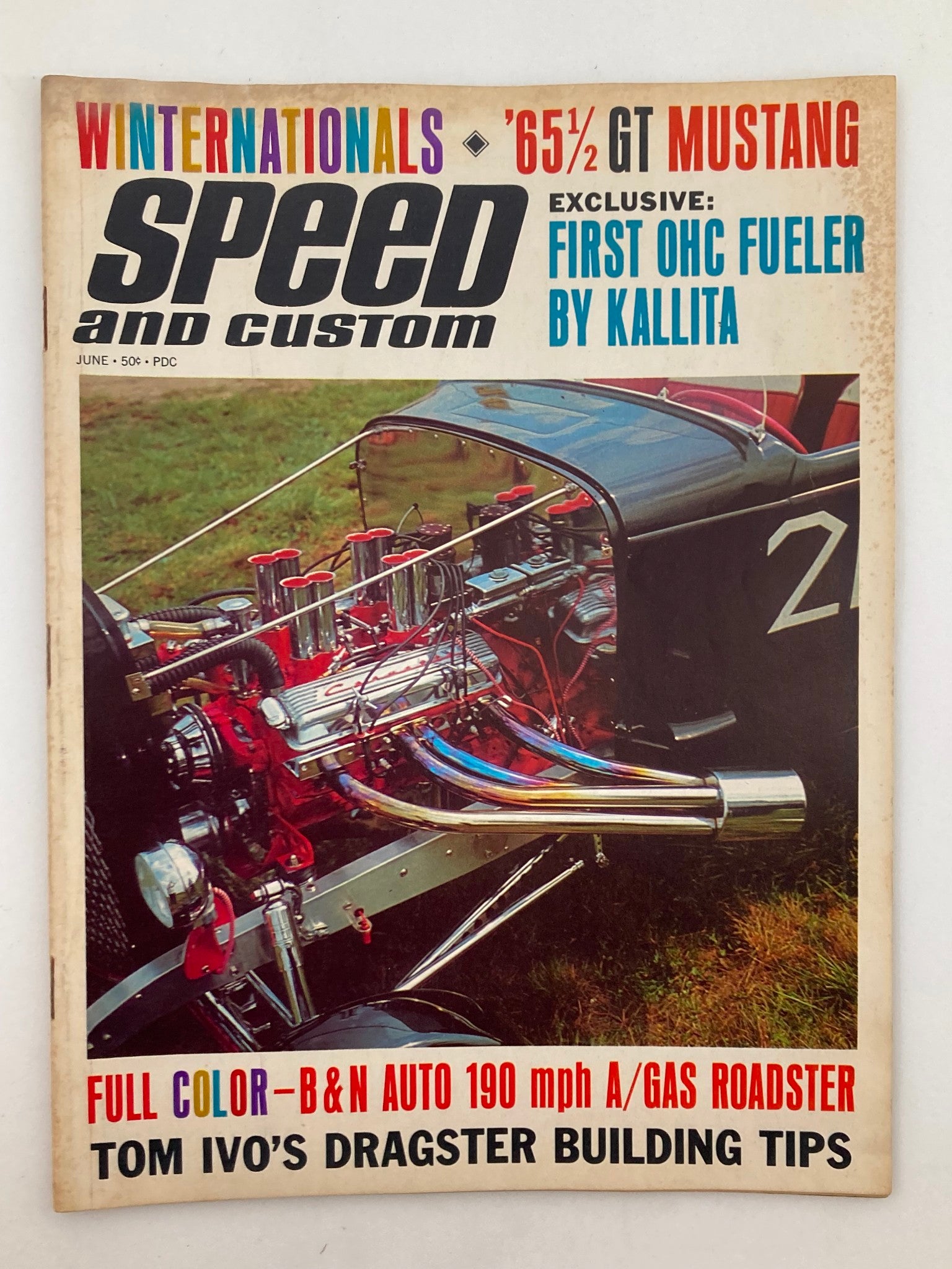 VTG Speed & Custom Magazine June 1965 Vol 13 #5 190 Mph 'Salt Shaker' No Label