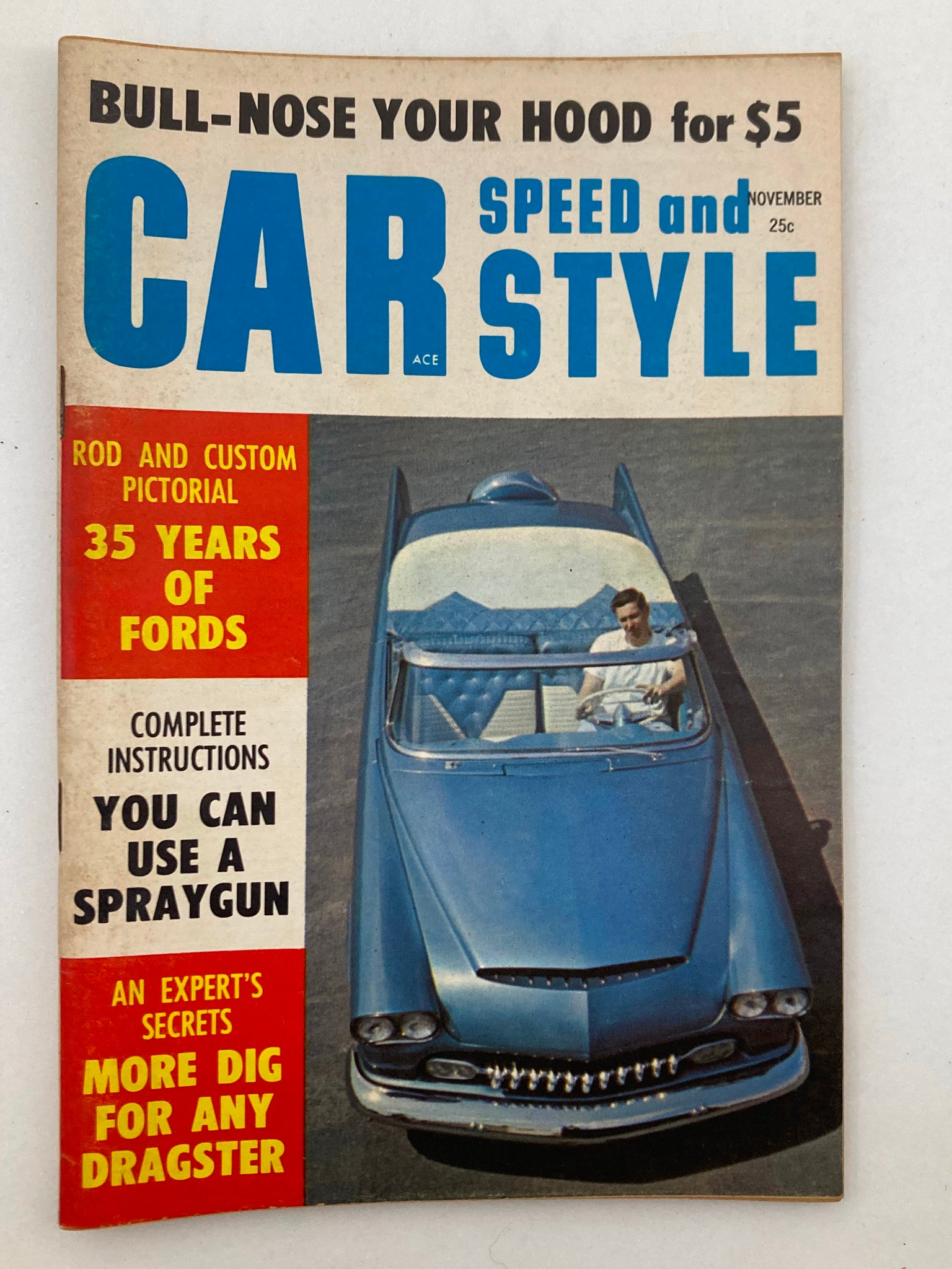 VTG Car Speed & Style Magazine November 1959 Vol 4 #5 Use A Spraygun No Label