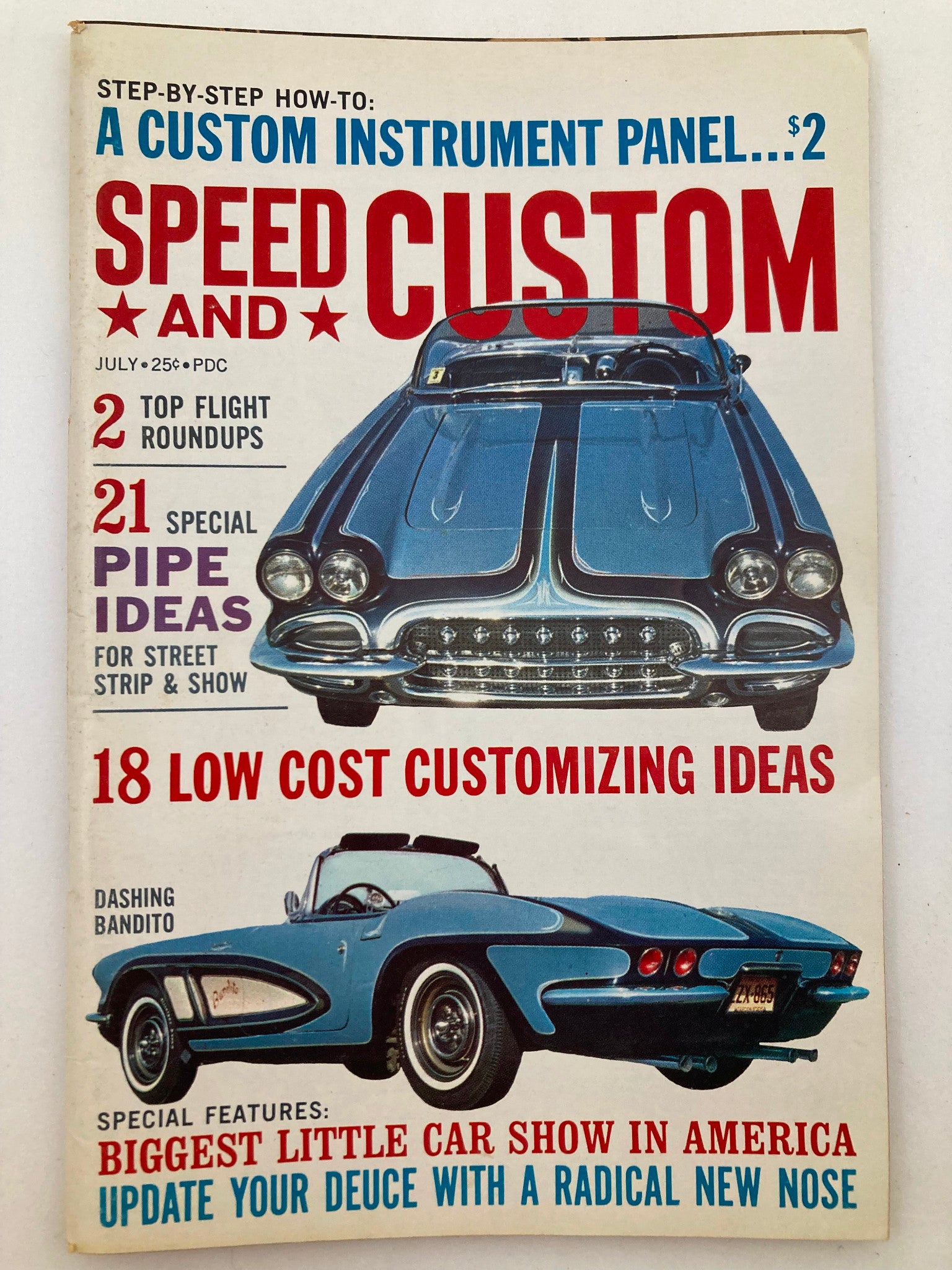 VTG Speed & Custom Magazine July 1962 Vol 9 #7 Dashing Bandito No Label