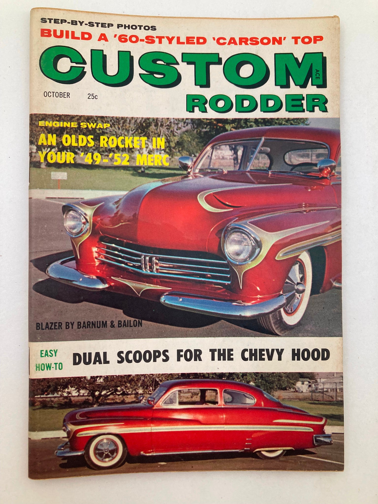 VTG Custom Rodder Magazine October 1959 Vol 5 #4 Blazer by Barnum No Label