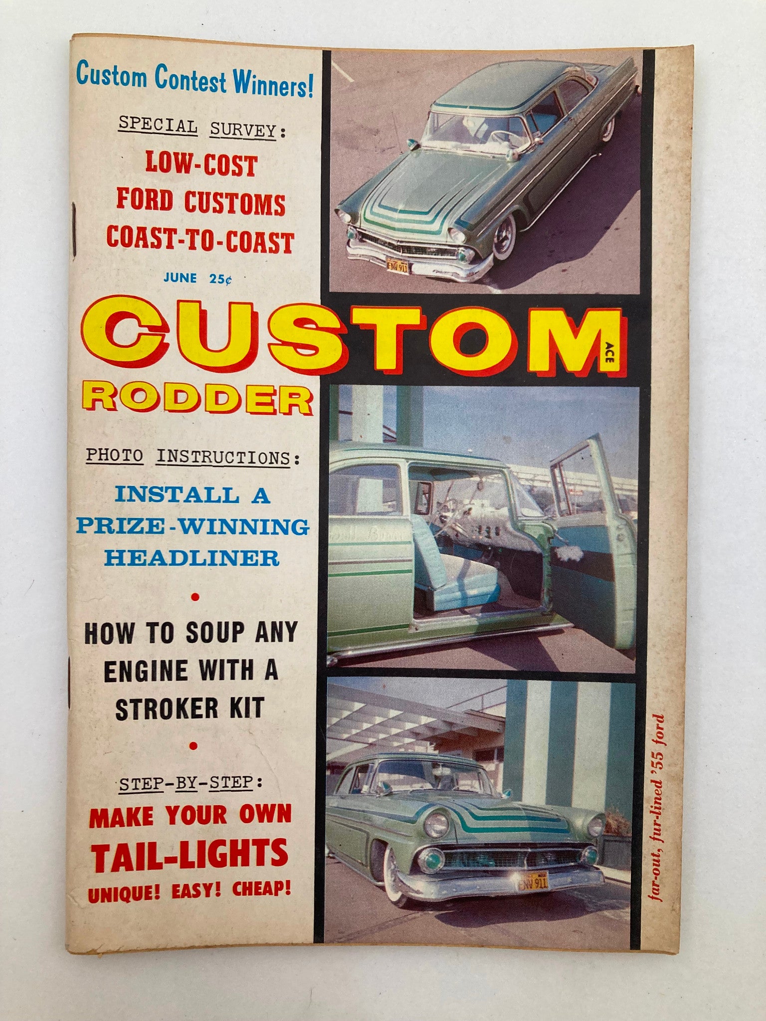 VTG Custom Rodder Magazine June 1959 Vol 4 #6 Coast-to-Coast Ford No Label