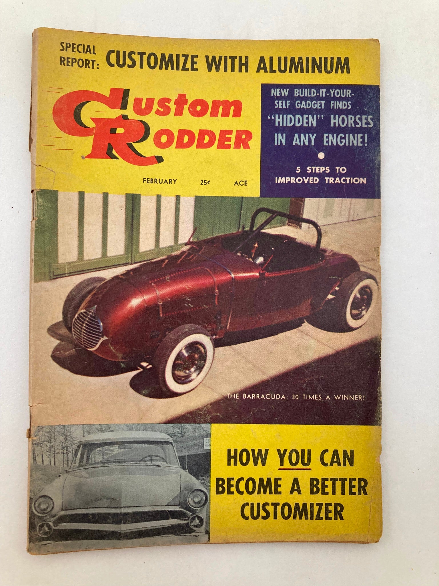 VTG Custom Rodder Magazine February 1958 Vol 2 #2 The Barracuda Winner No Label