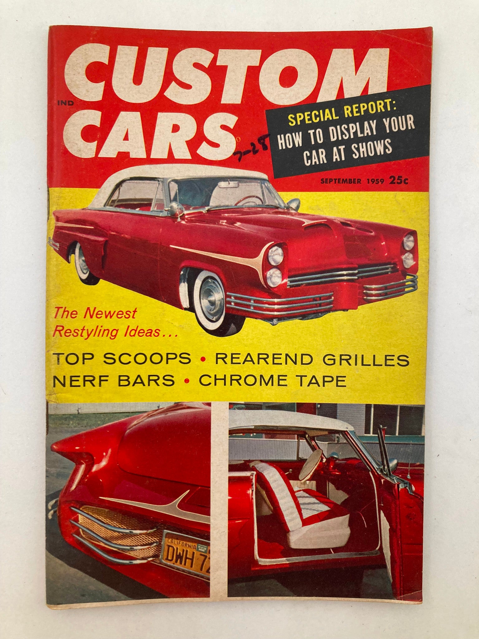 VTG Custom Cars Magazine September 1959 Vol 3 #1 Newest Restyling Ideas No Label