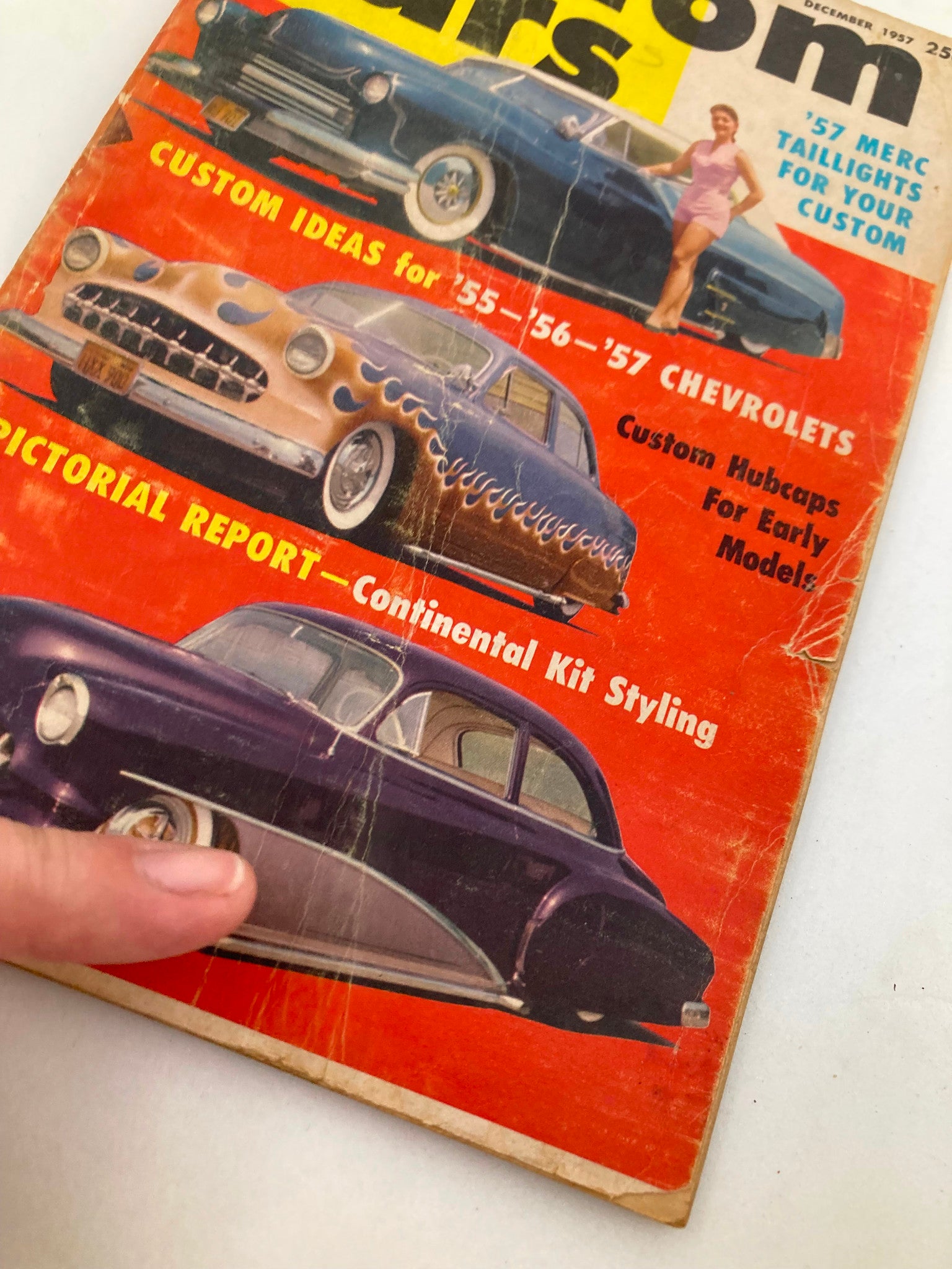 VTG Custom Cars Magazine December 1957 Vol 1 #4 Flamin' Ford No Label