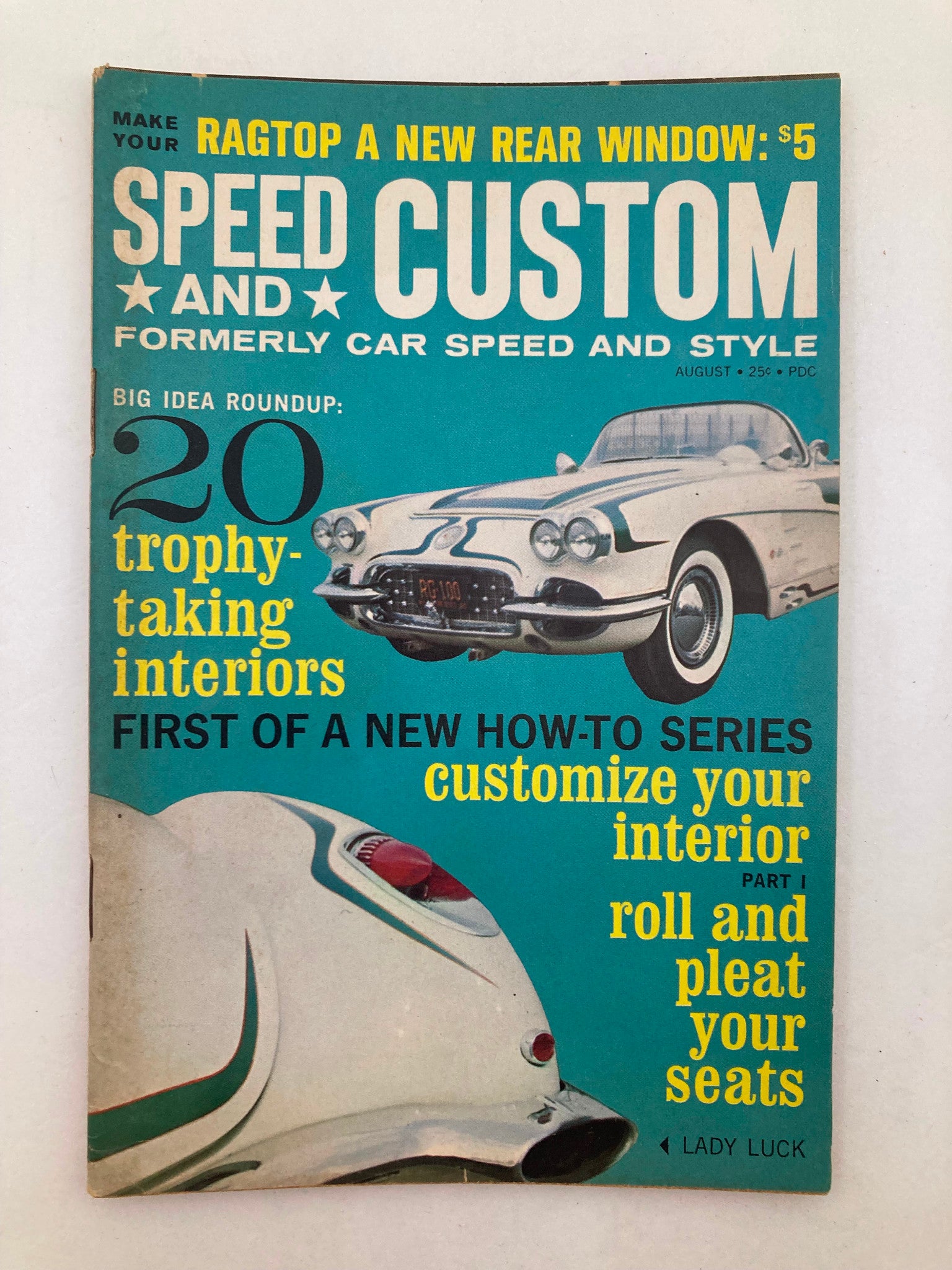 VTG Speed & Custom Magazine August 1961 Vol 8 #2 Trophy Taking Interior No Label