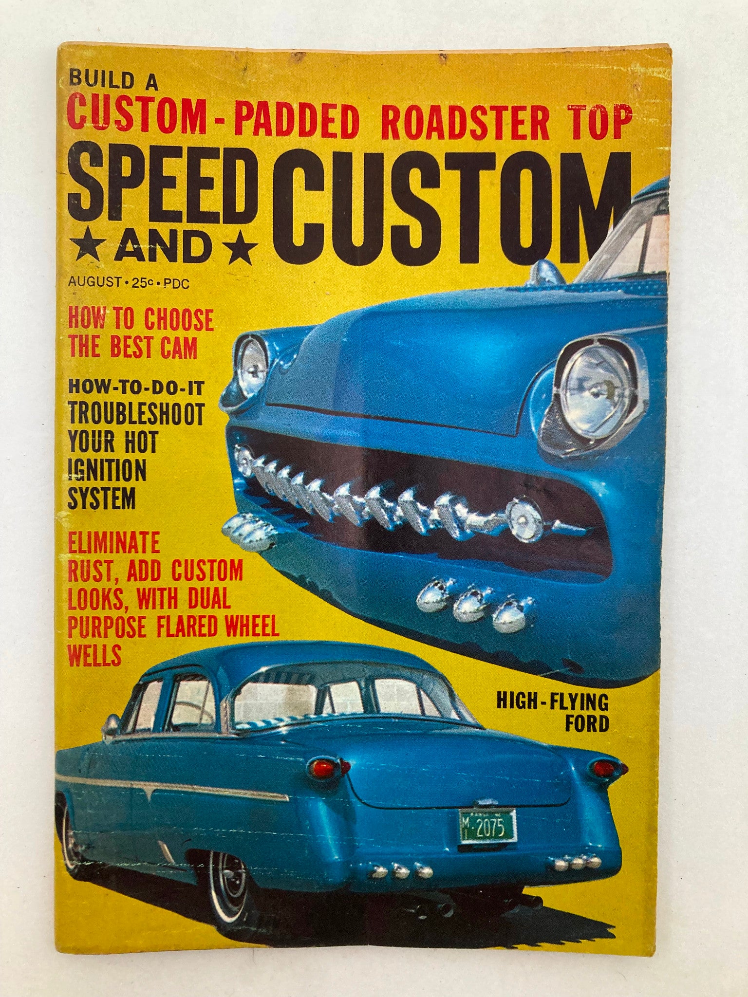 VTG Speed & Custom Magazine August 1962 Vol 10 #2 High-Flying Ford No Label