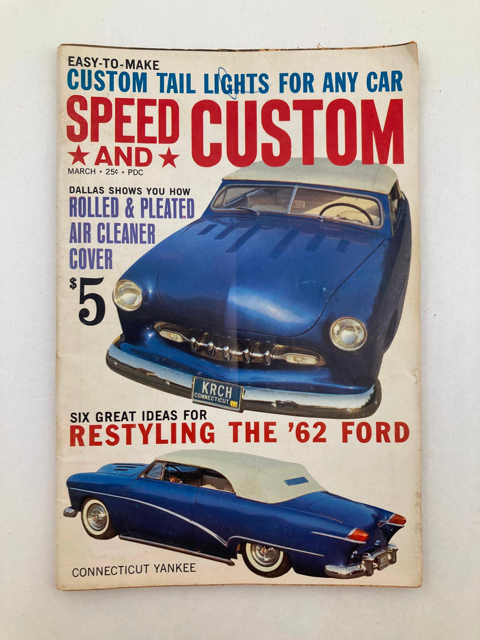 VTG Speed & Custom Magazine March 1962 Vol 9 #3 Connecticut Yankee No Label