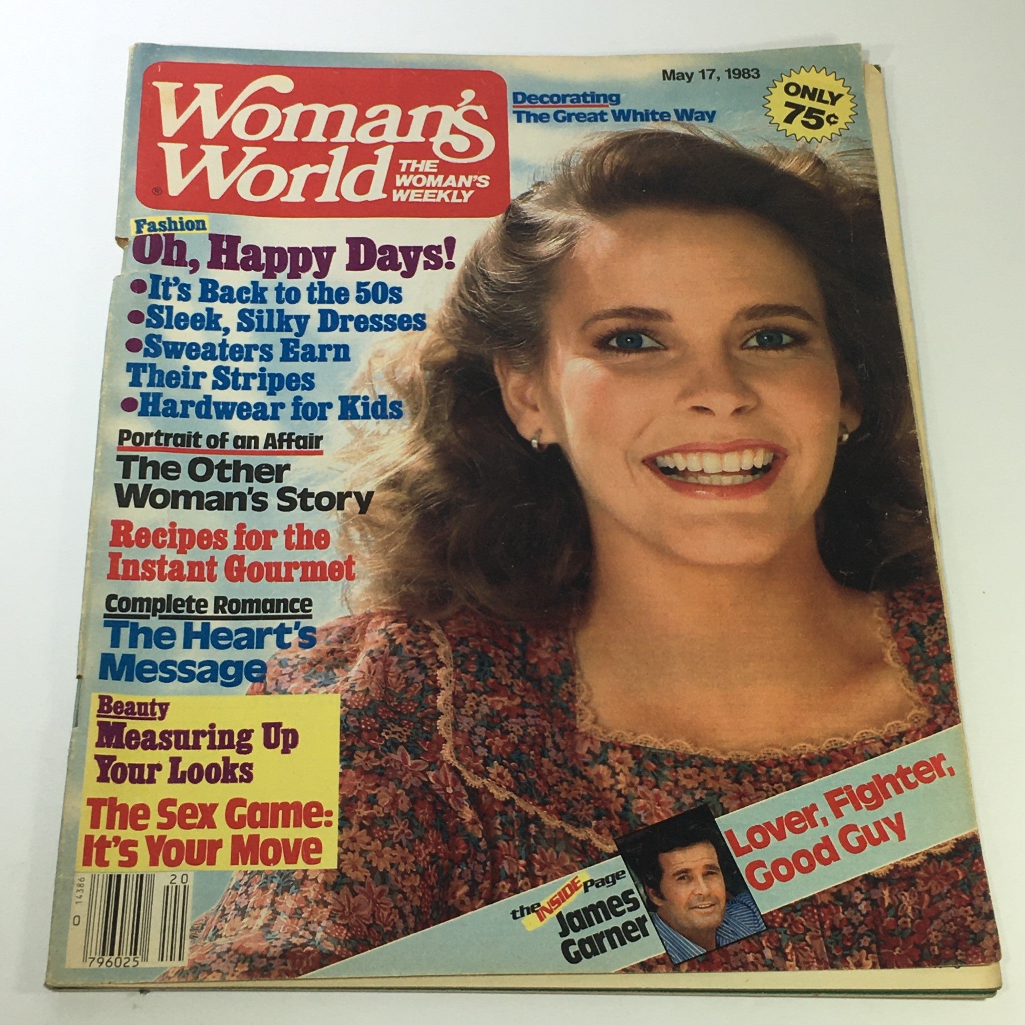 VTG Woman's World Magazine May 17 1983 - James Garner / Newsstand / No Label