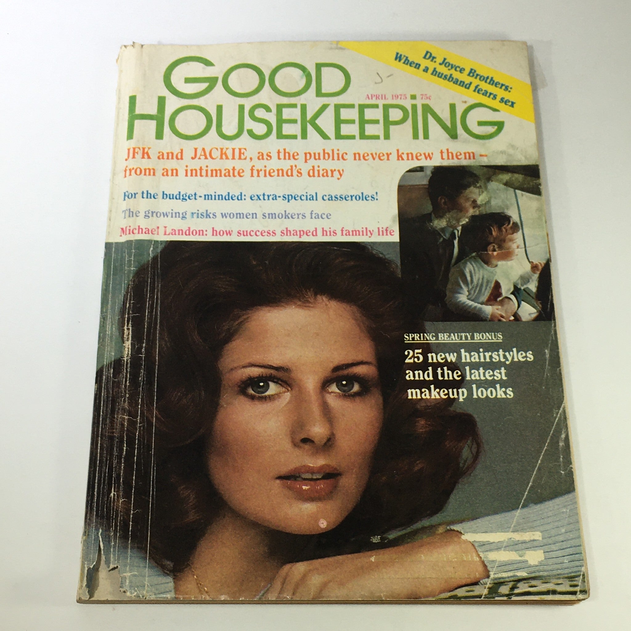 VTG Good Housekeeping Magazine April 1975 - John F. Kennedy and Jackie Kennedy