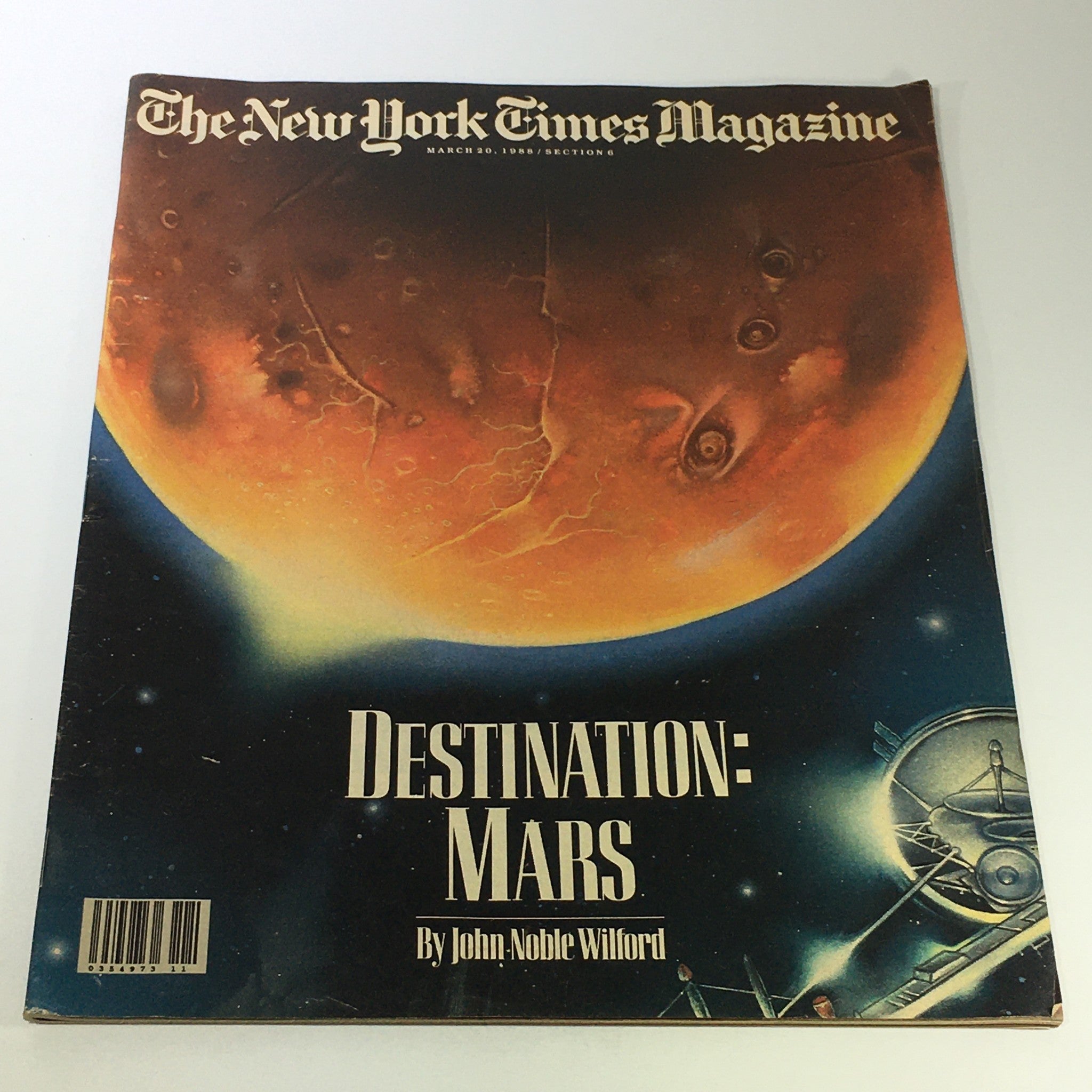 VTG The New York Times Magazine March 20 1988 - Mars by John Noble Wilford