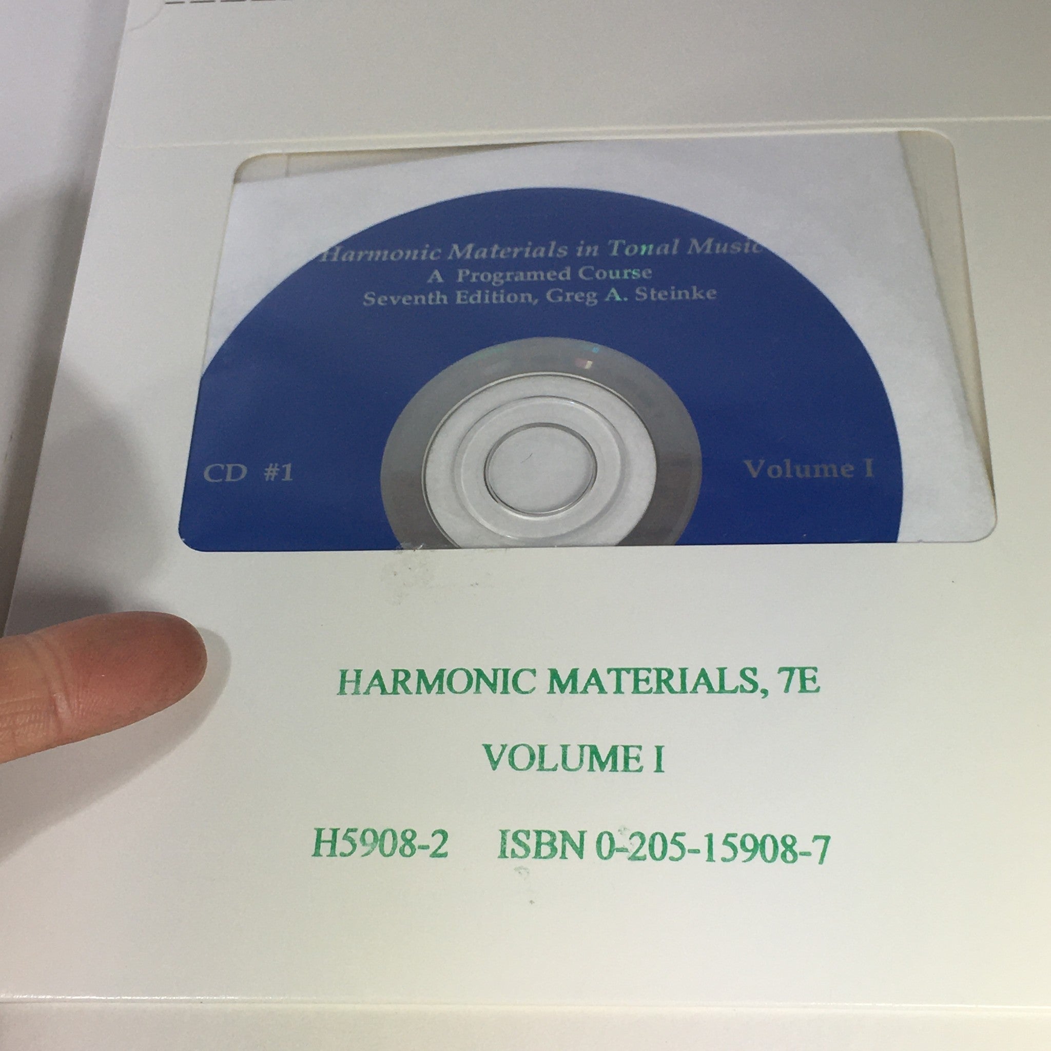 VTG 1986 Harmonic Materials in Tonal Music by Paul Harder and Greg A. Steinke