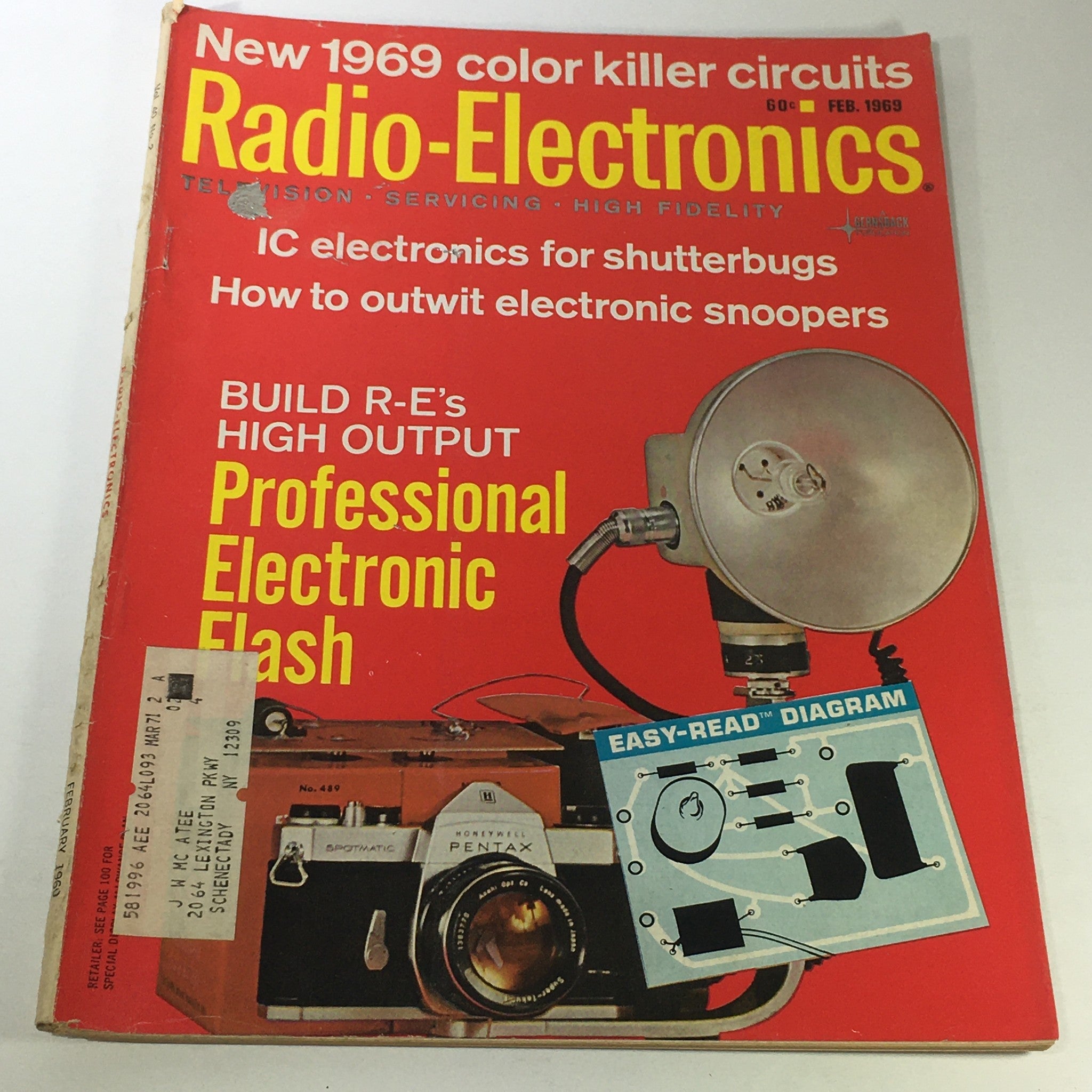 VTG Radio-Electronics Magazine February 1969 - Professional Electric Flash