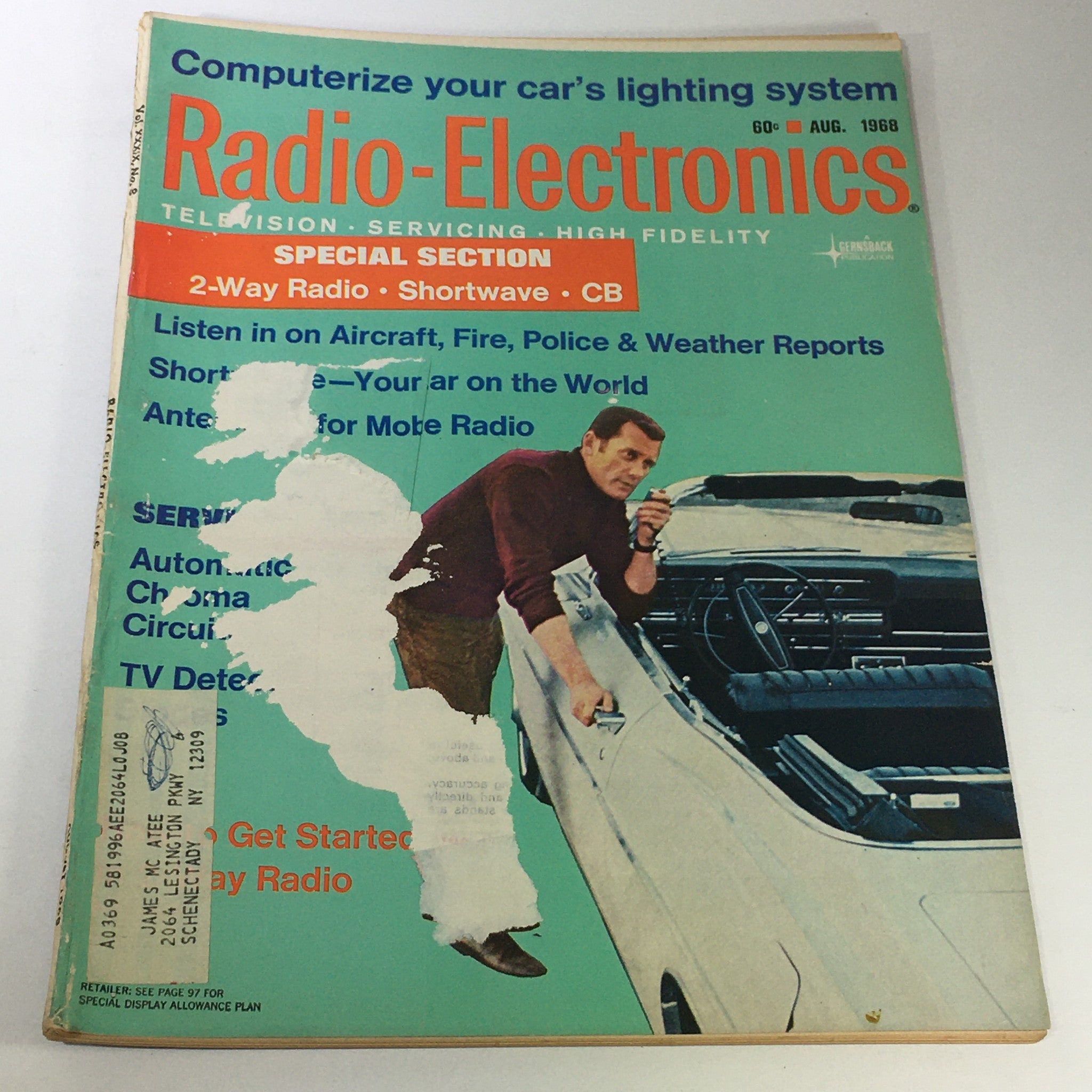 VTG Radio-Electronics Magazine August 1968 - 2-Way Radio / Shortwave / CB