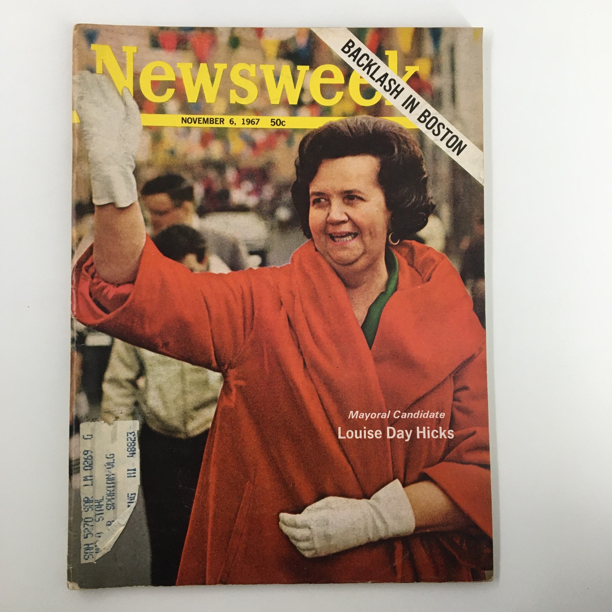 VTG Newsweek Magazine November 6 1967 Mayoral Candidate Louise Day Hicks