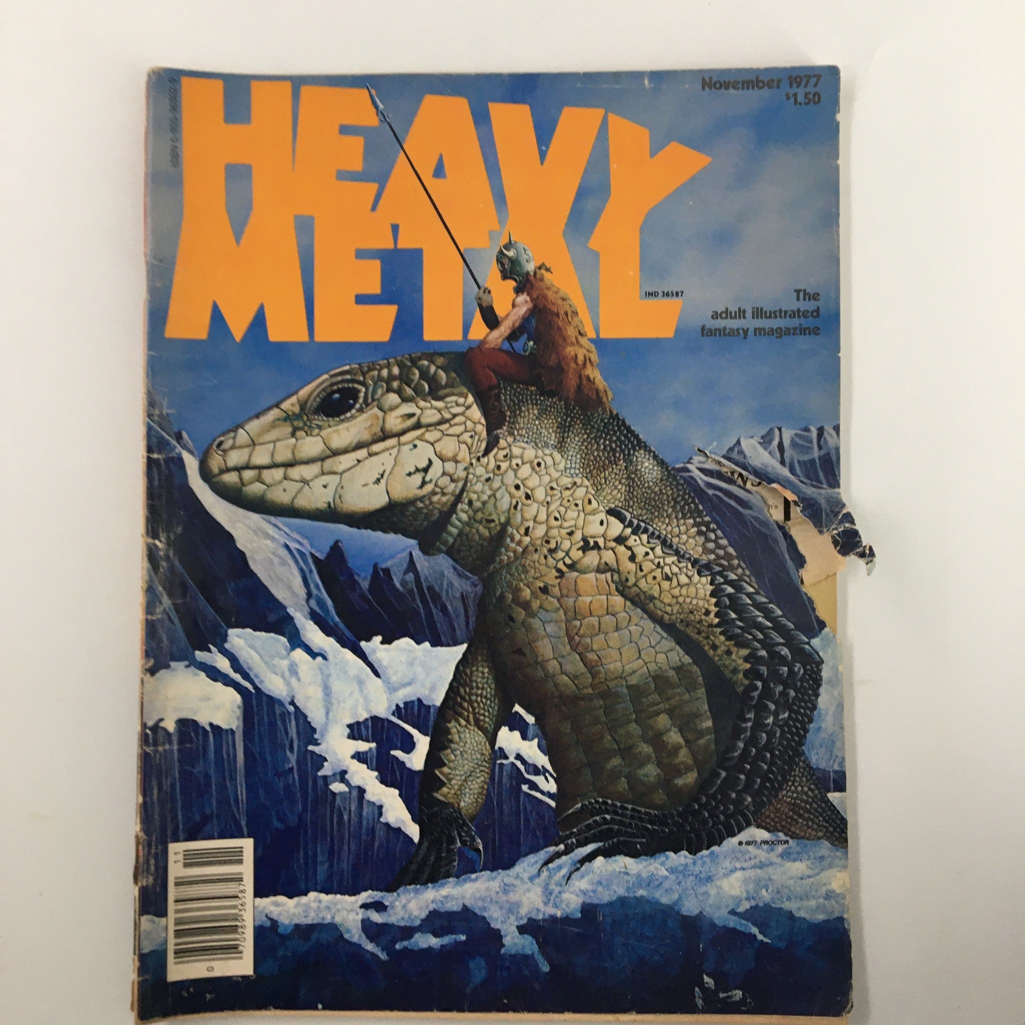 VTG Heavy Metal Magazine November 1977 Vol I #8 The Feet Upon Stomach No Label