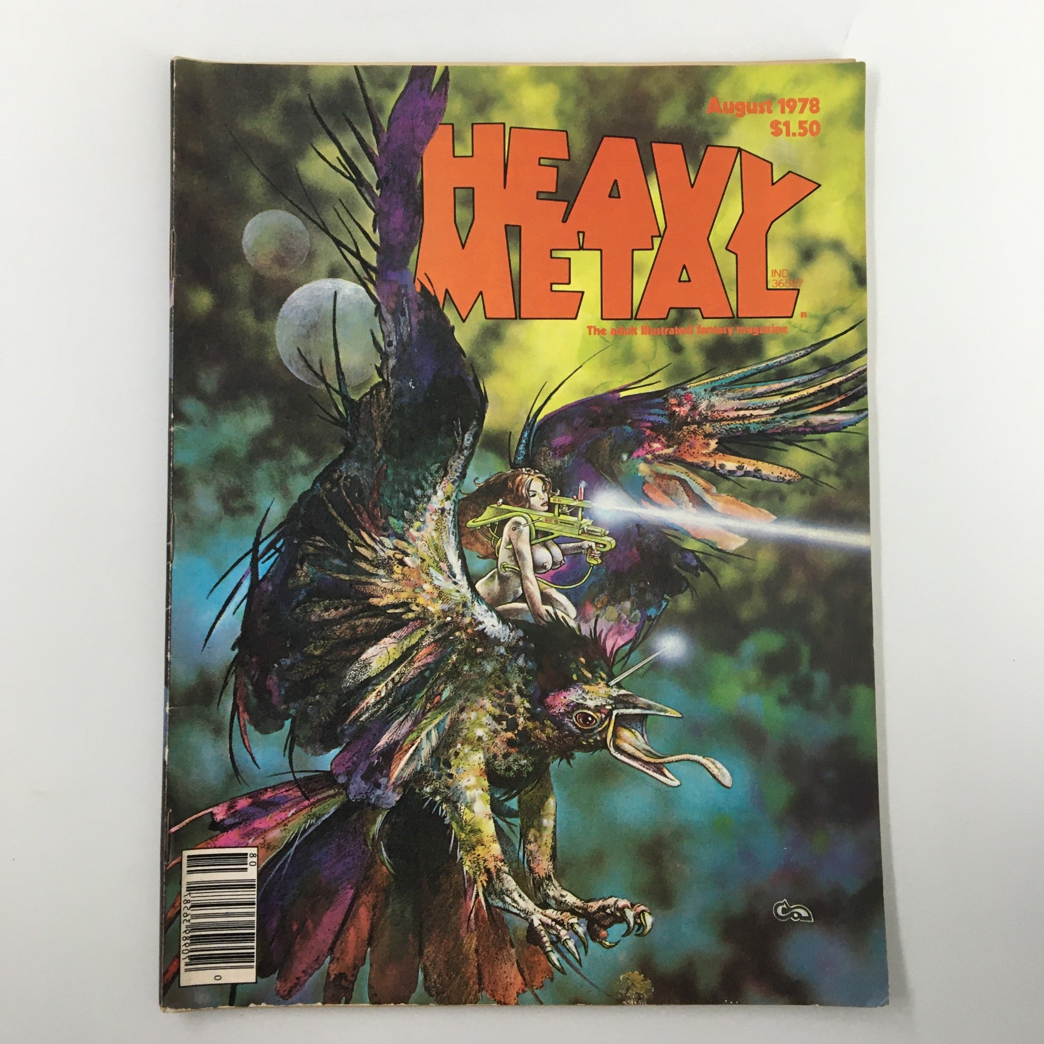 VTG Heavy Metal Magazine August 1978 Vol II #4 Galactic Geographic No Label