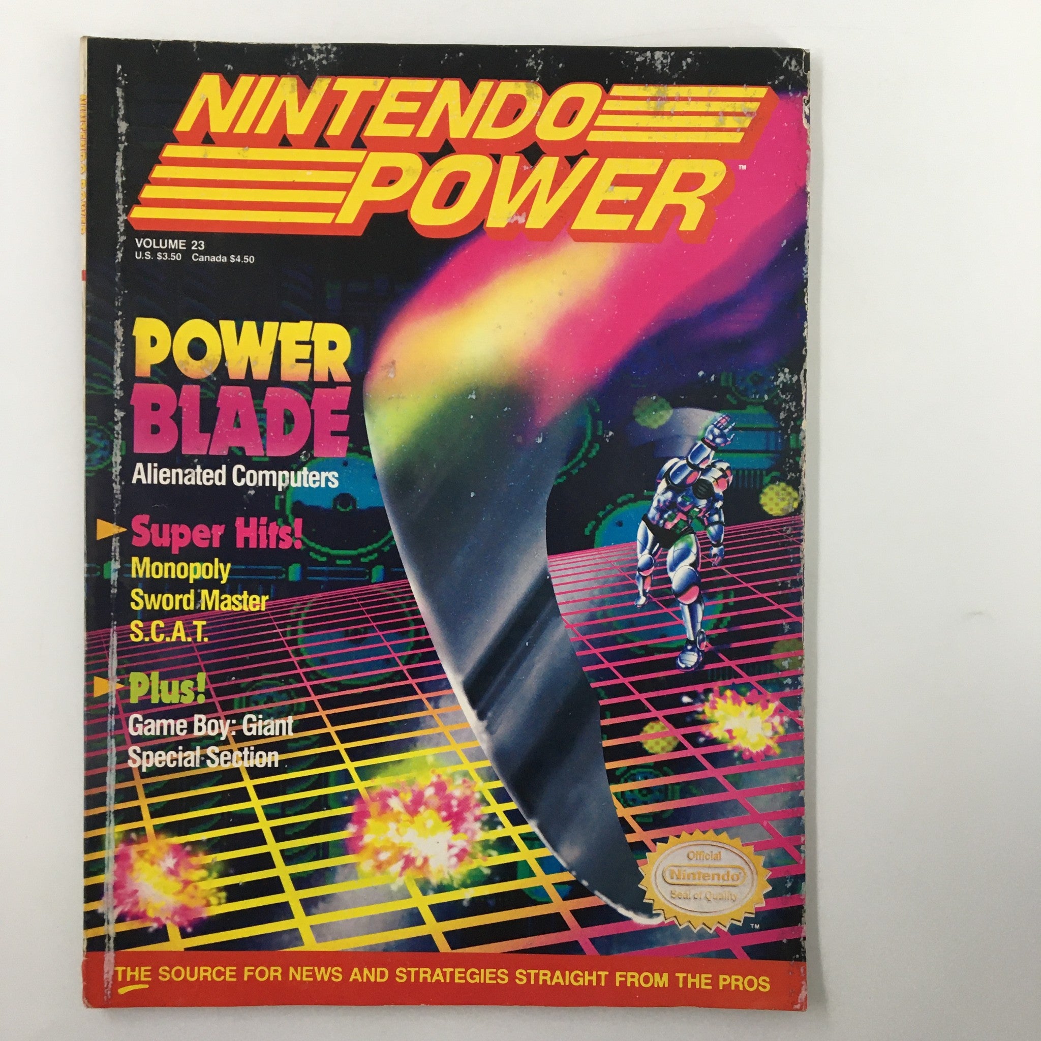 Nintendo Power Magazine April 1991 #23 Power Blade Alienated Computers w Poster