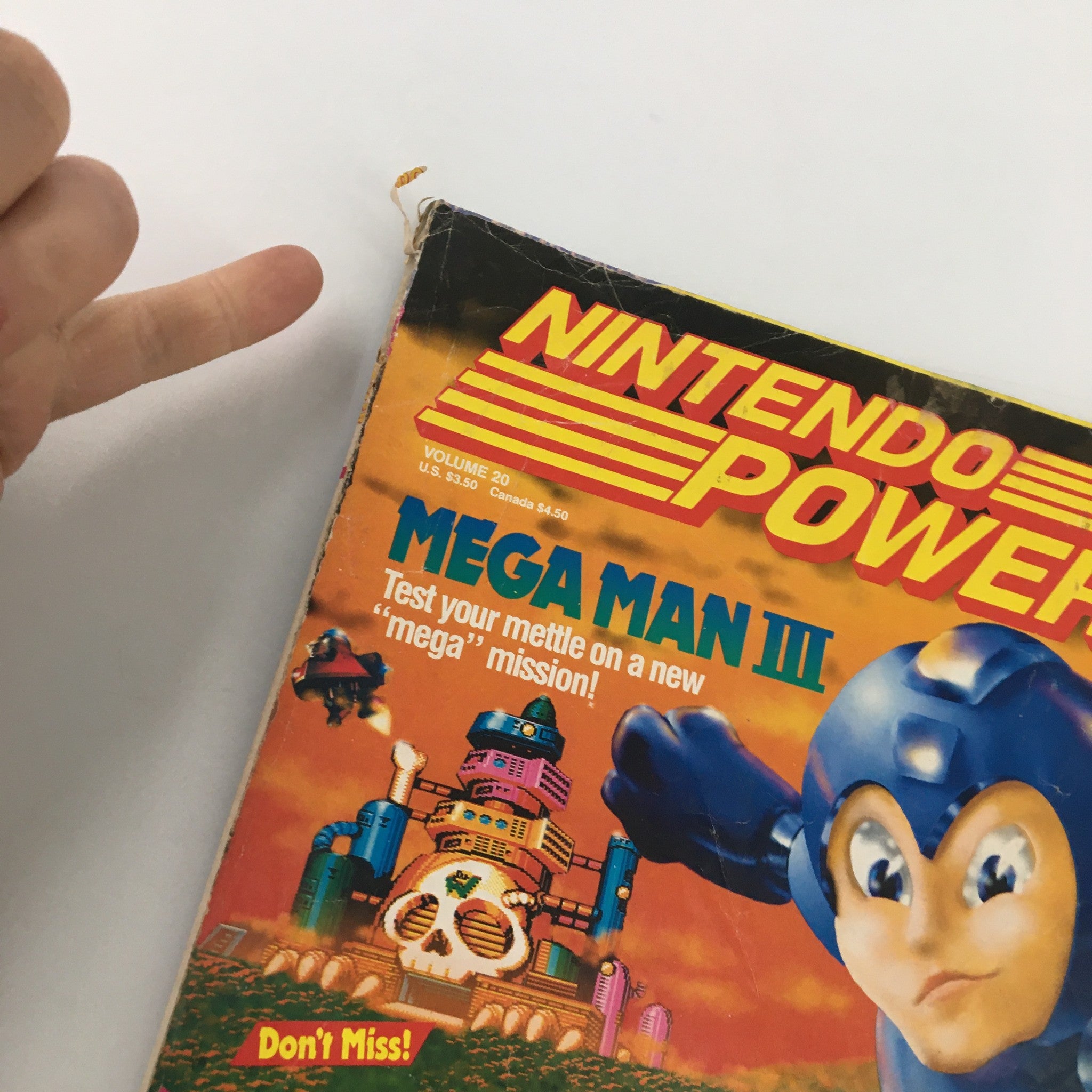 Nintendo Power Magazine January 1991 #20 Mega Man III Mega Mission w Poster