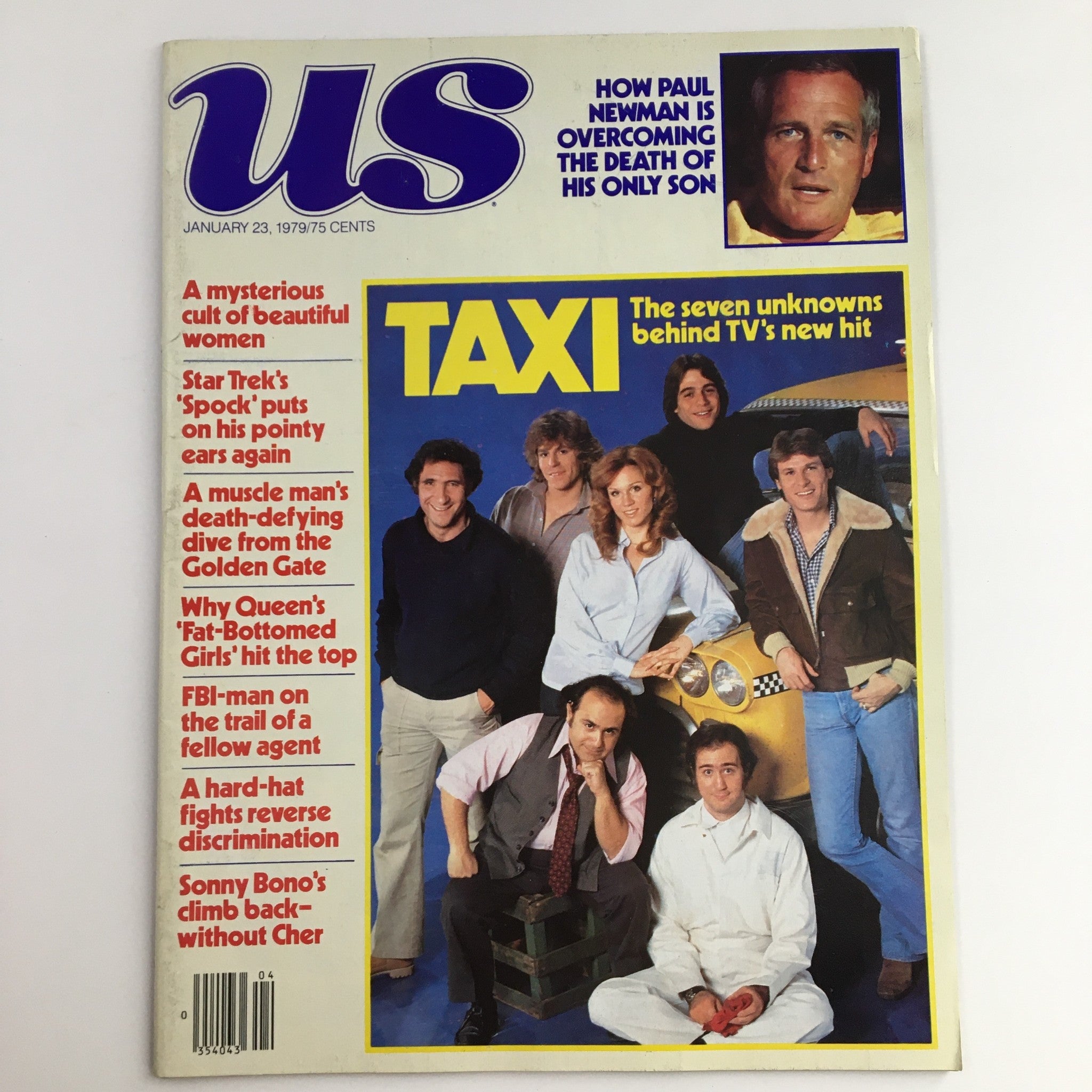 US Magazine January 23 1979 Paul Newman, Sonny Bono, TV Hit "Taxi", No Label VG