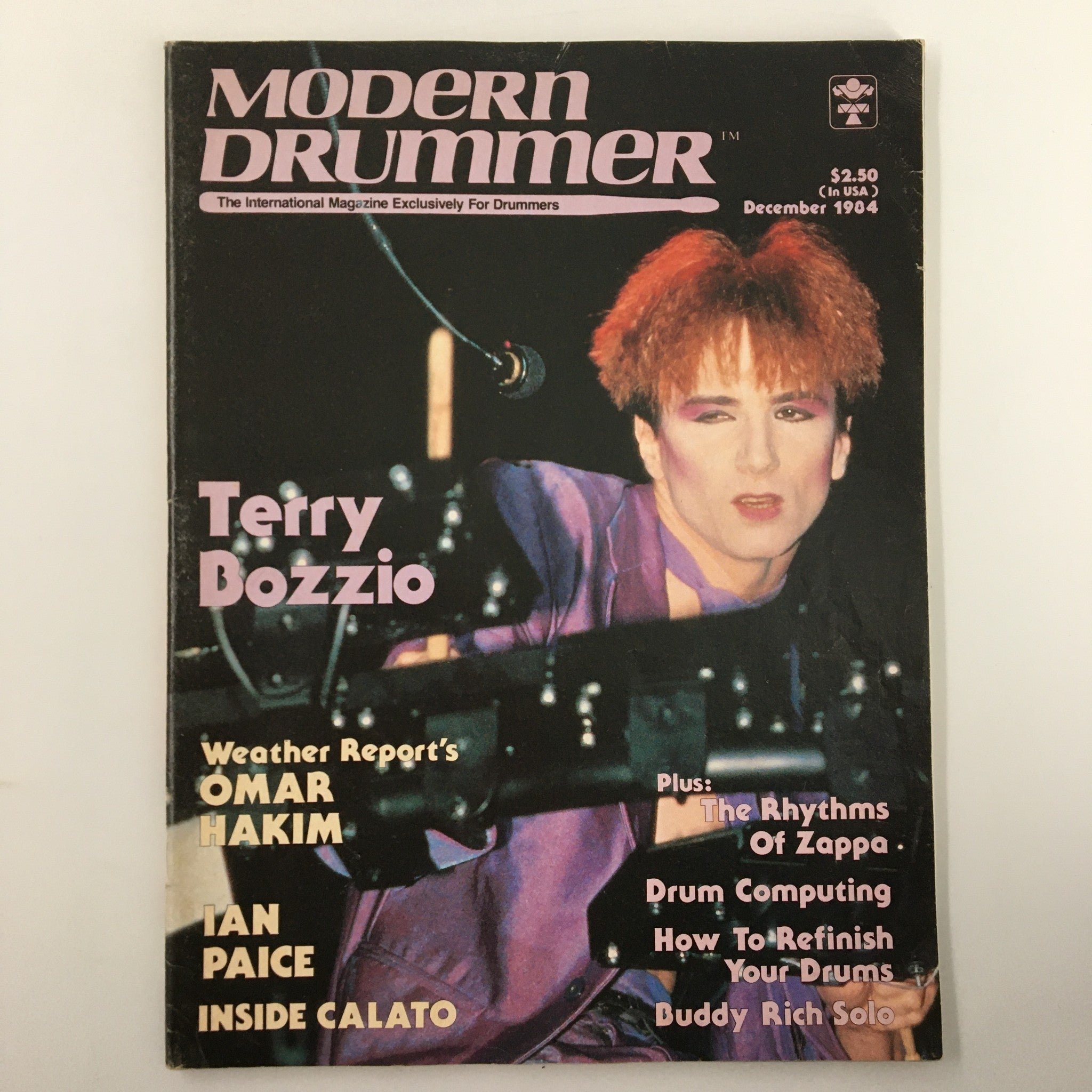 VTG Modern Drummer Magazine December 1984 Terry Bozzio, Omar Hakim No Label