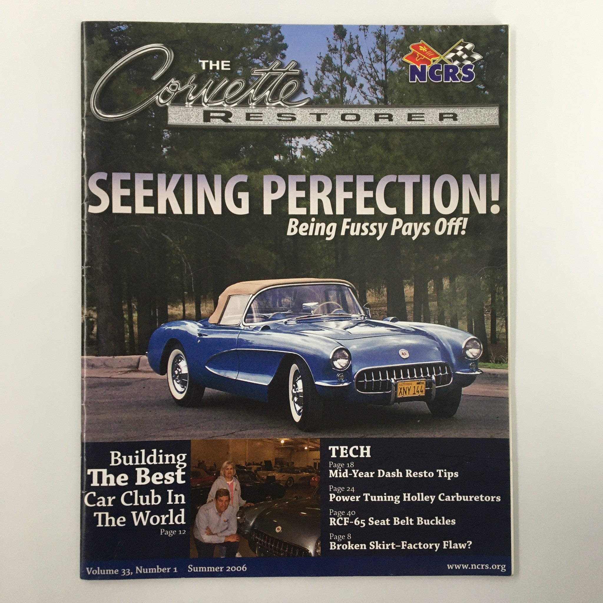 The Corvette Restorer Magazine Summer 2006 Building Best Car Club No Label VG