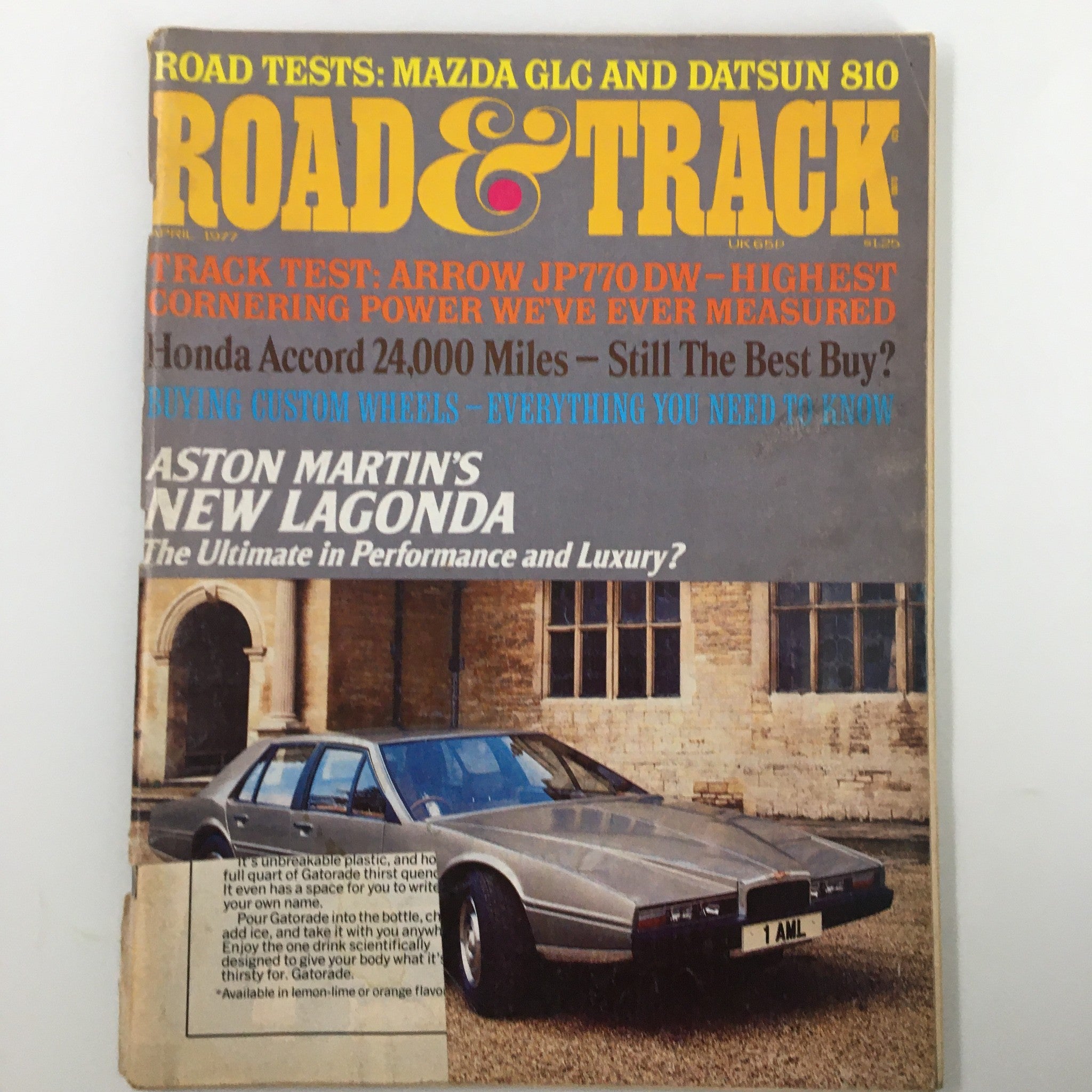 VTG Road & Track Magazine April 1977 Aston Martin's Lagonda Ultimate Performance