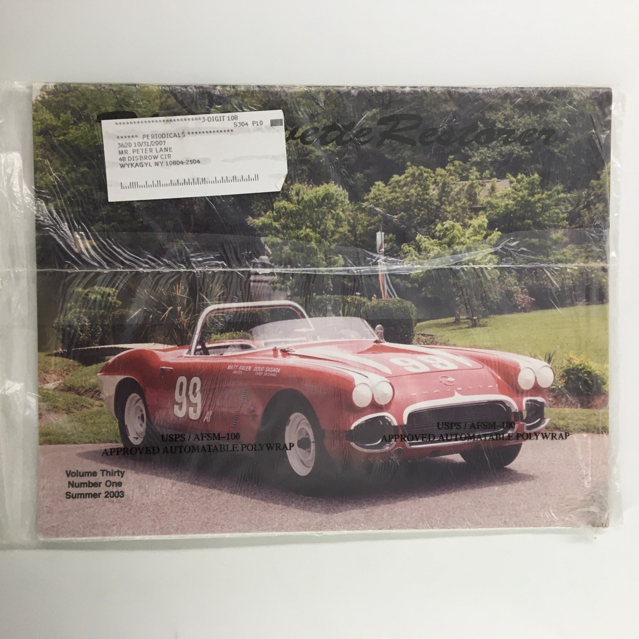 The Corvette Restorer Magazine Summer 2003 Vol. 30 #1 Matt Raven Corvette Sealed