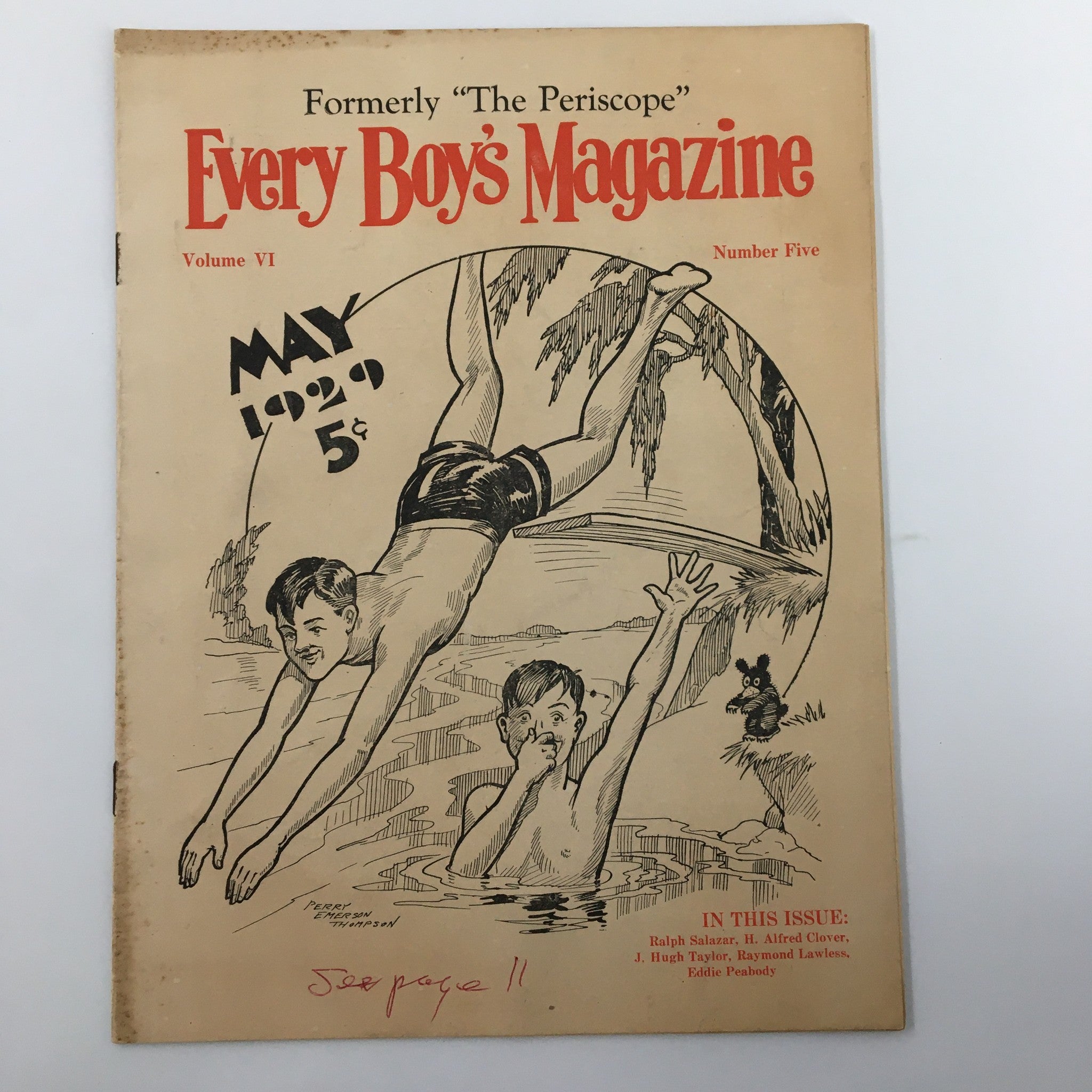 VTG Every Boy's Magazine May 1929 Vol VI #5 Chiquita by Ralph Salazar No Label